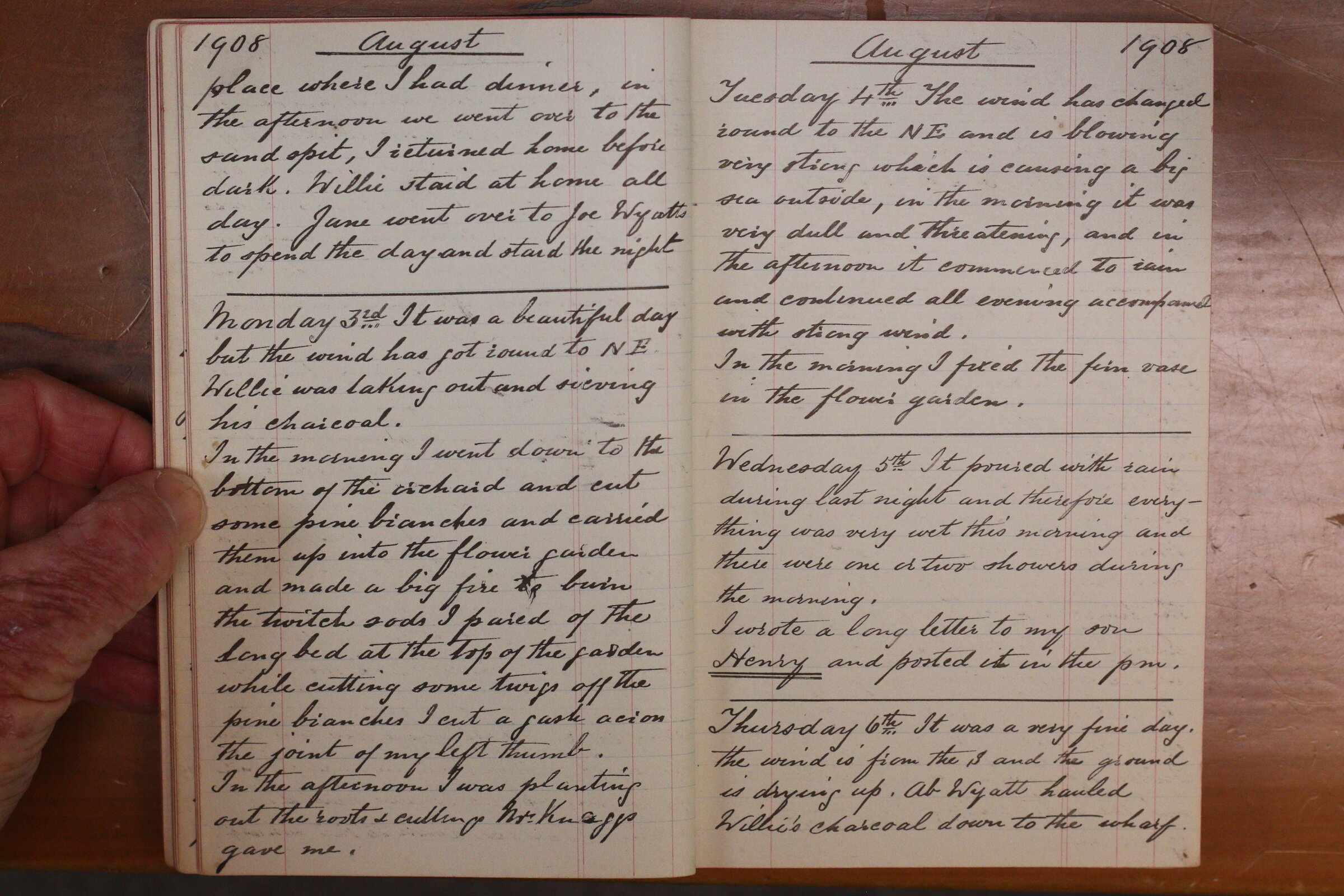 Original CS Clarke diary page