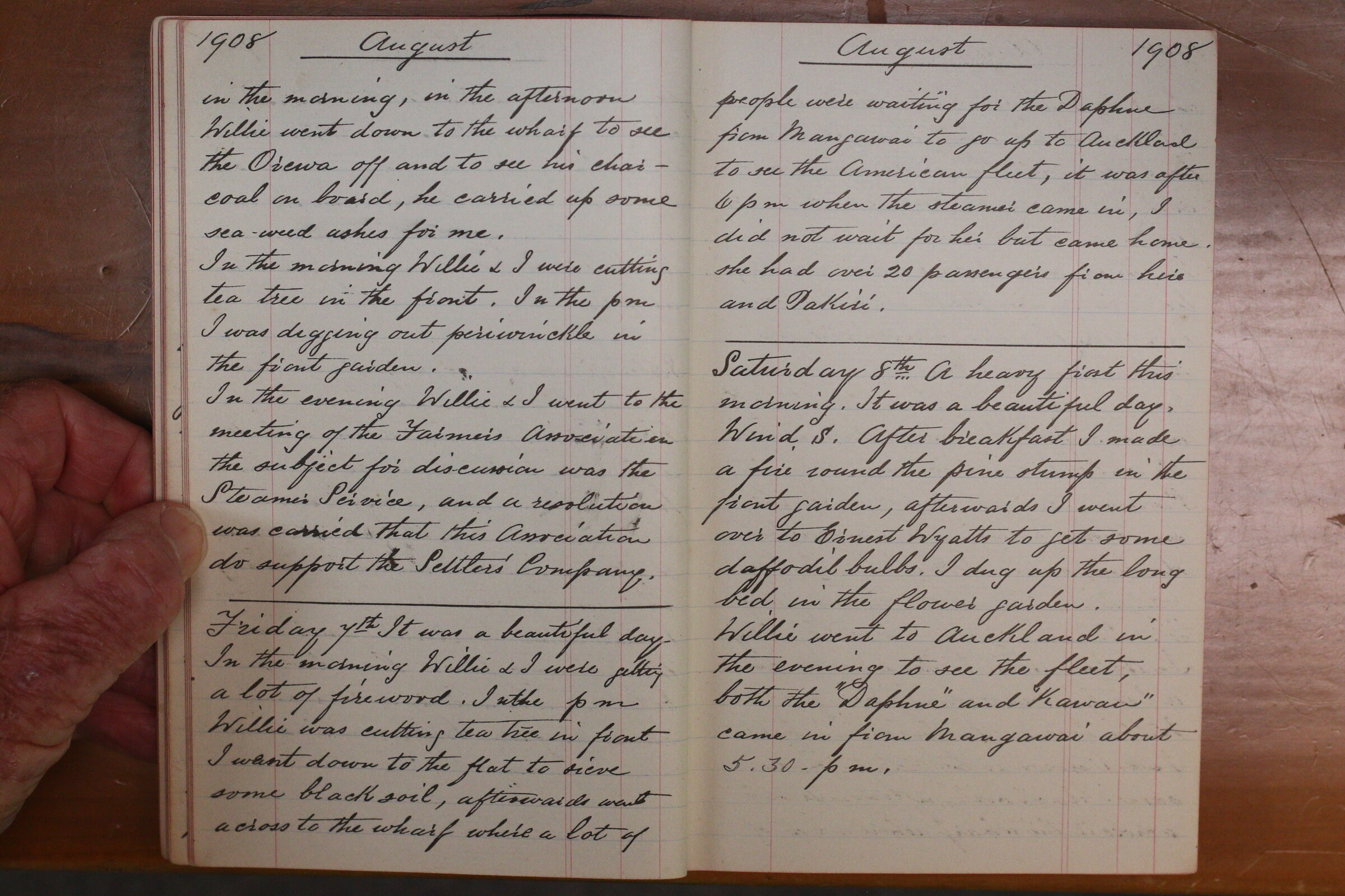 Original CS Clarke diary page