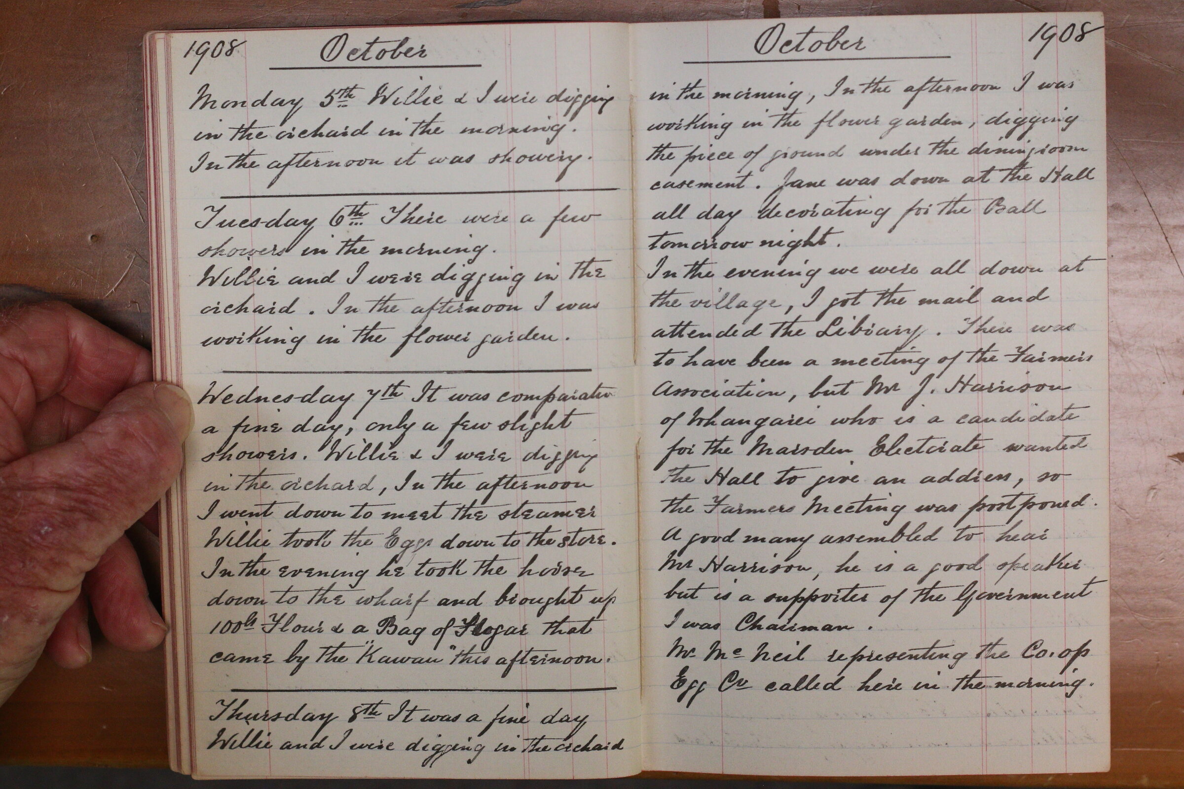 Original CS Clarke diary page