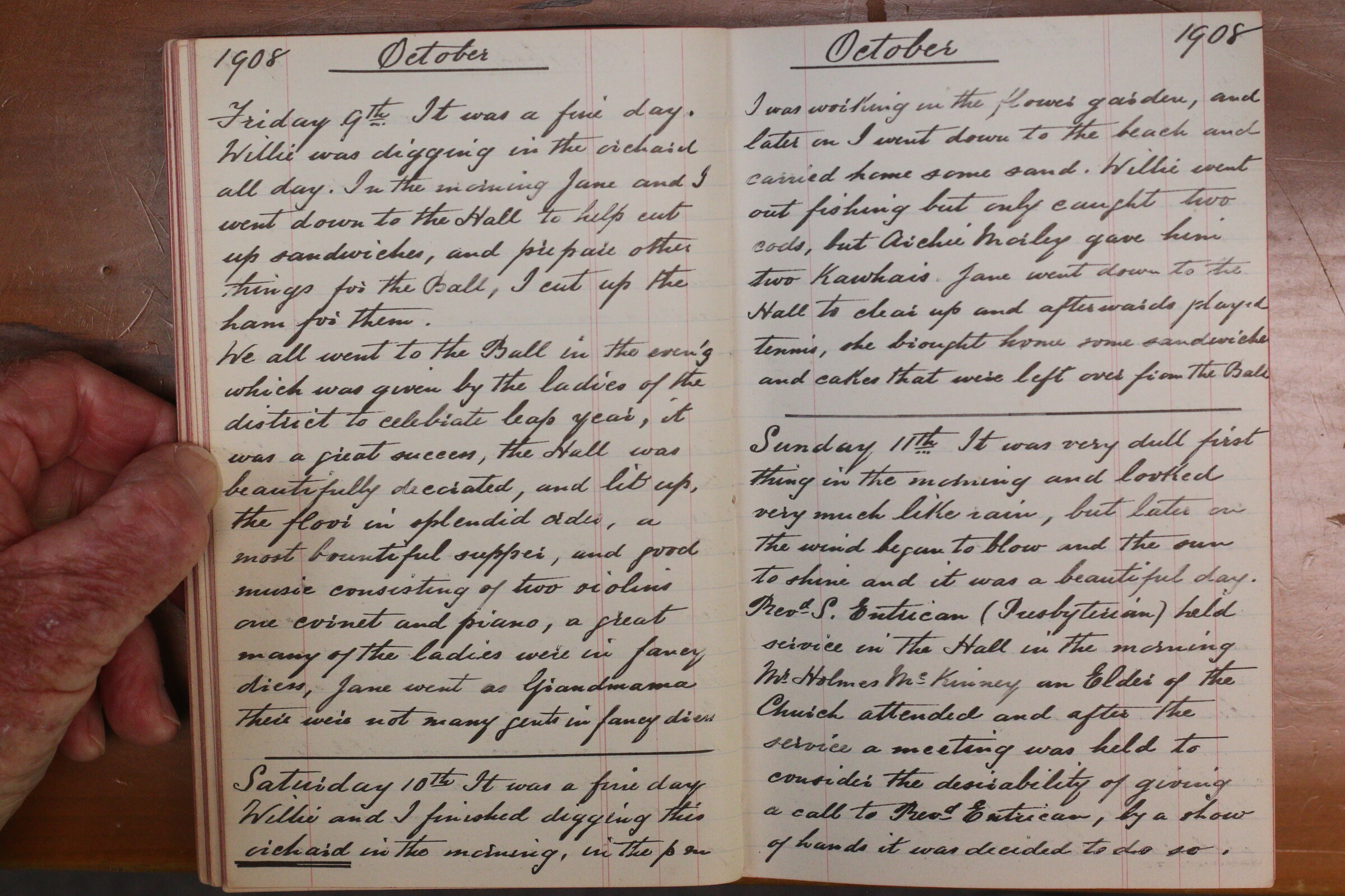 Original CS Clarke diary page