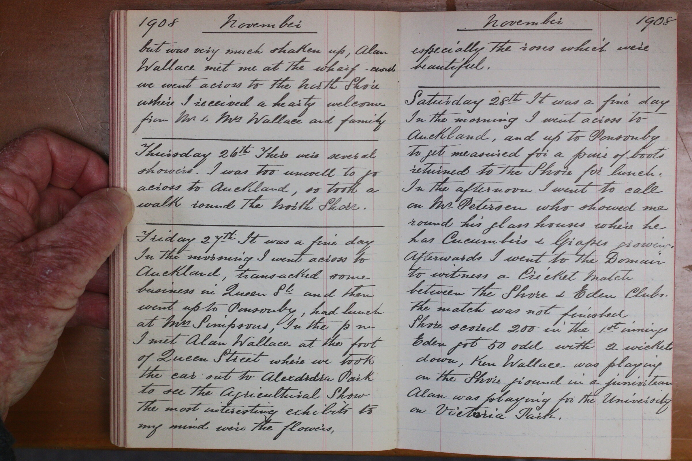 Original CS Clarke diary page