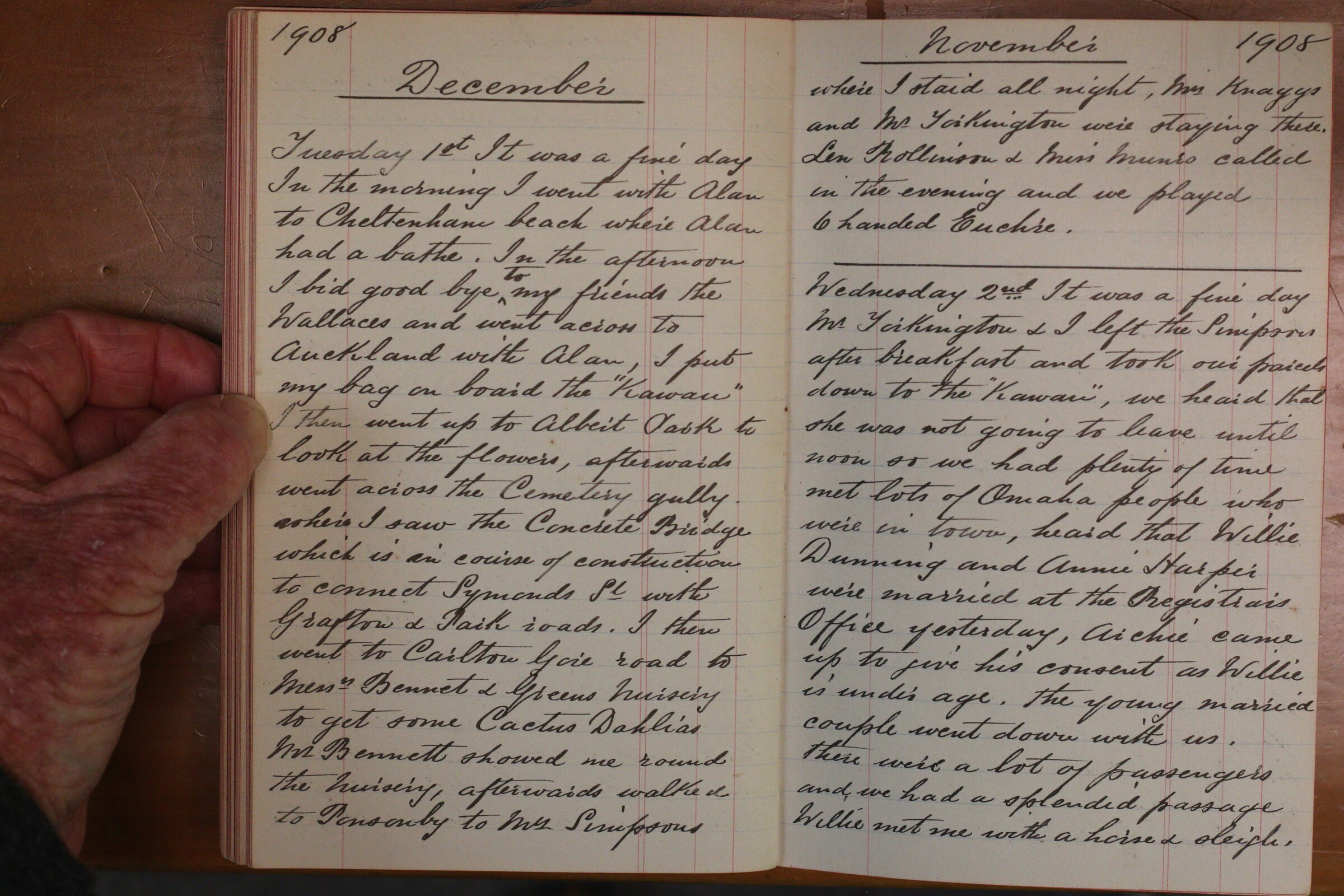 Original CS Clarke diary page
