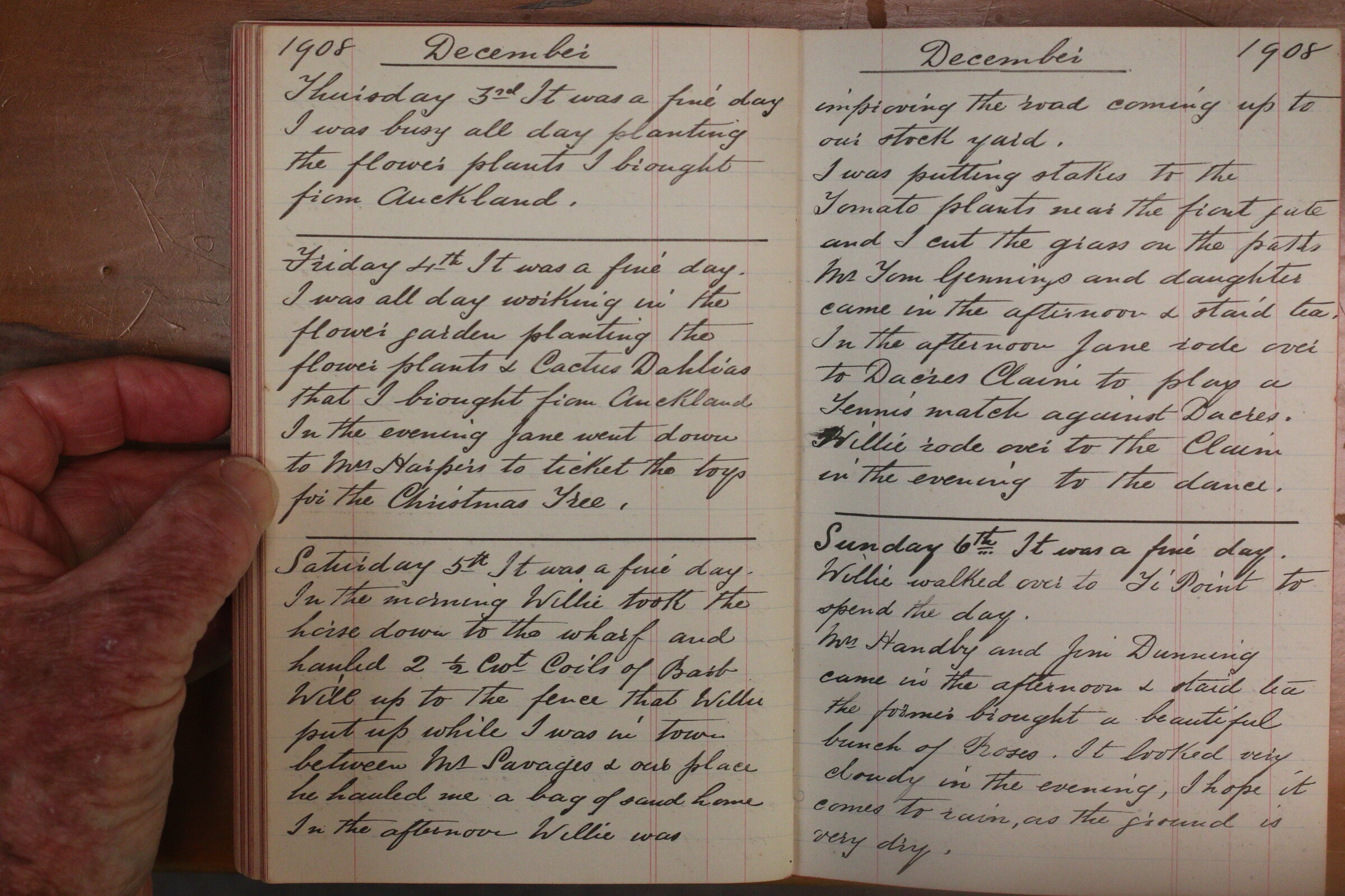 Original CS Clarke diary page