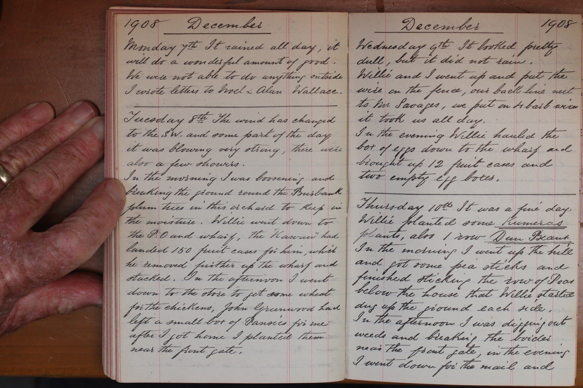 Original CS Clarke diary page