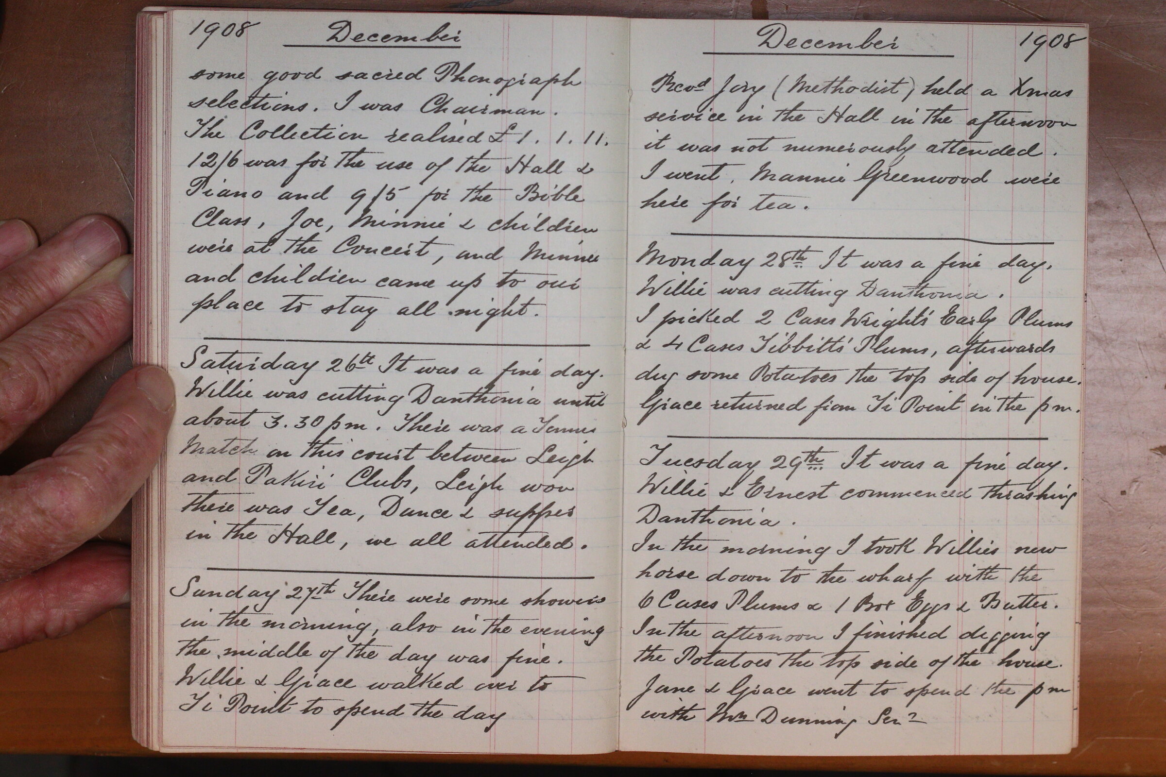Original CS Clarke diary page