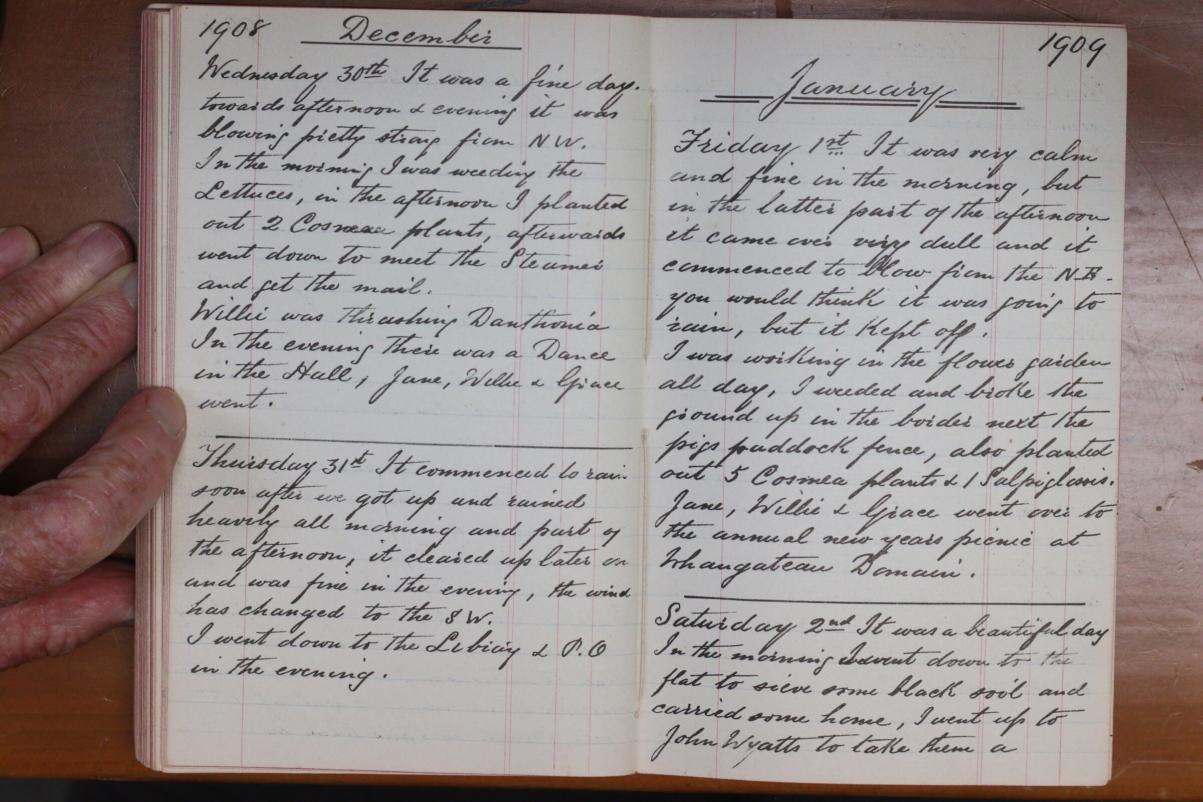 Original CS Clarke diary page