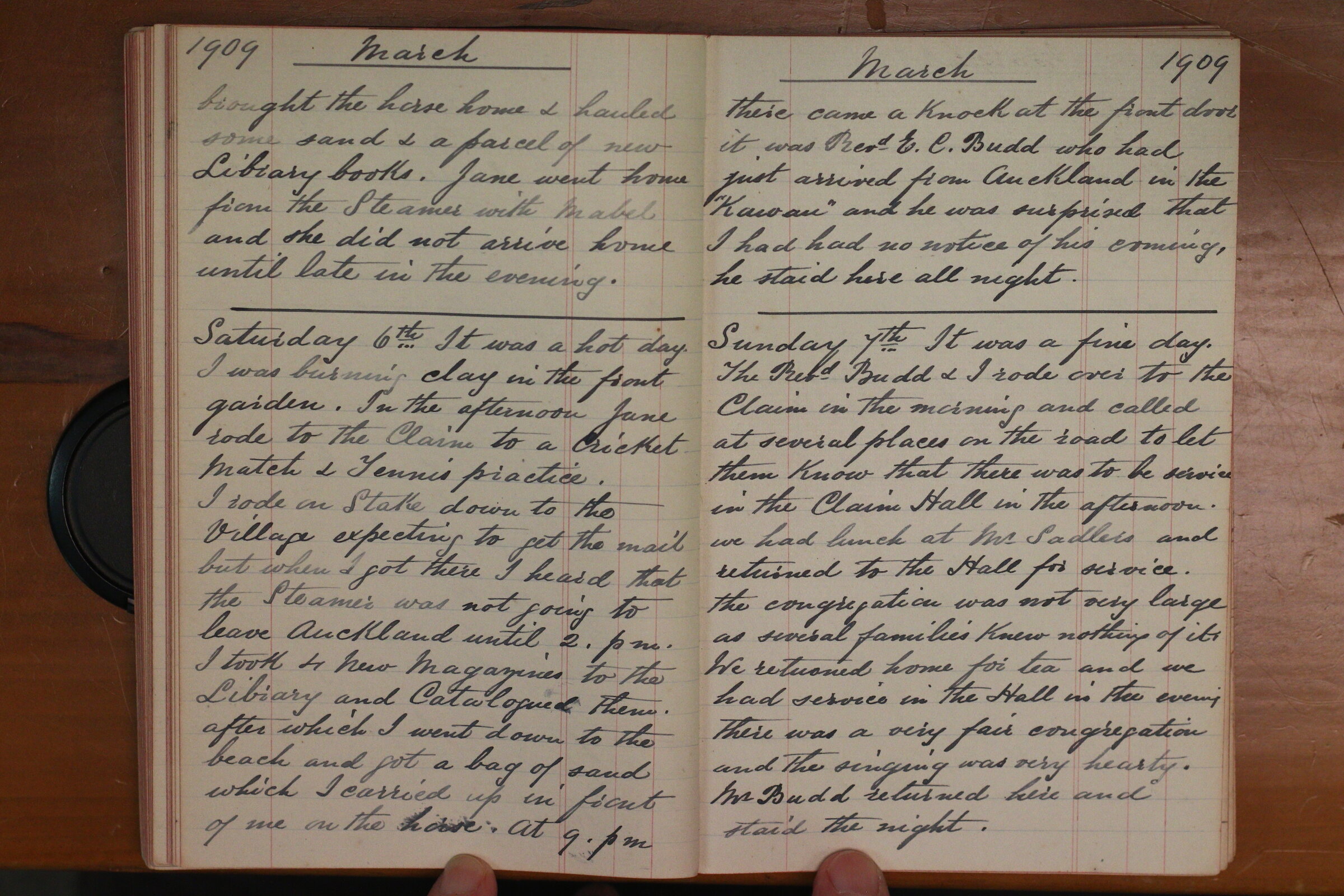 Original CS Clarke diary page