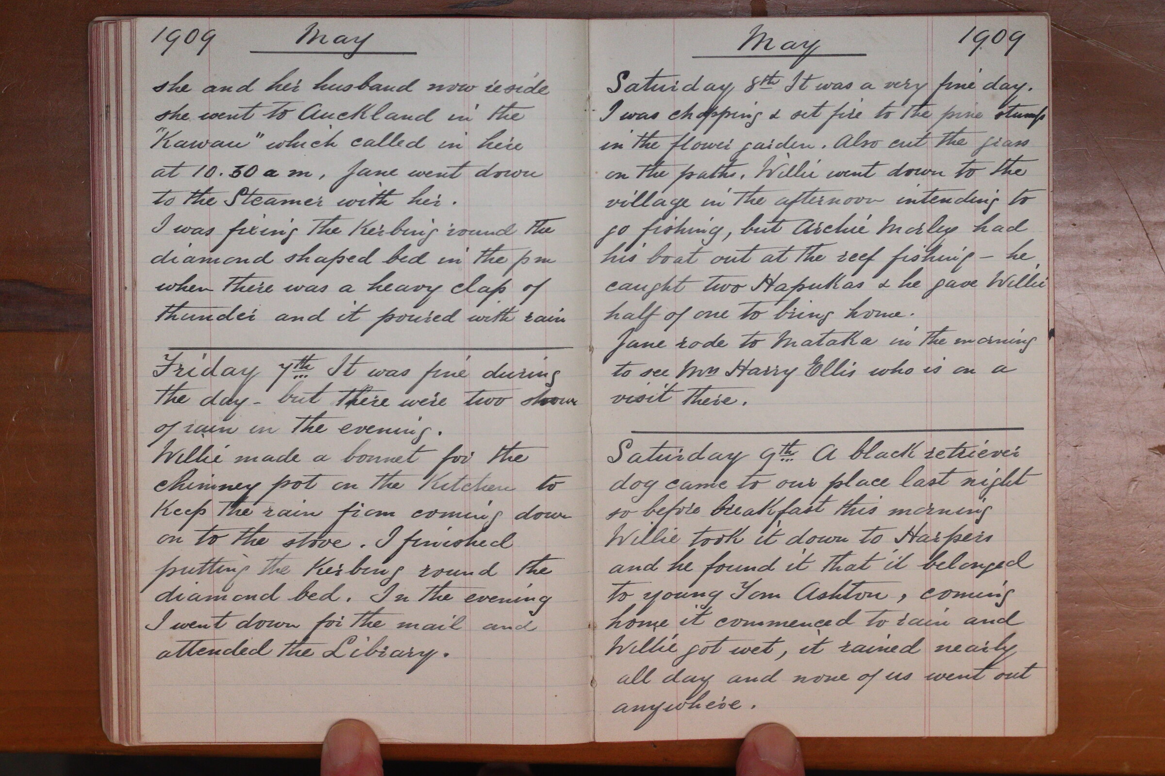 Original CS Clarke diary page