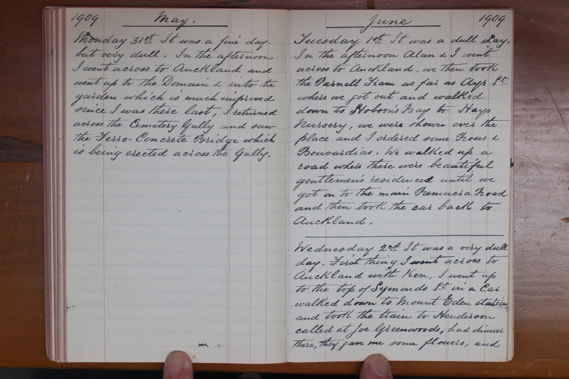 Original CS Clarke diary page