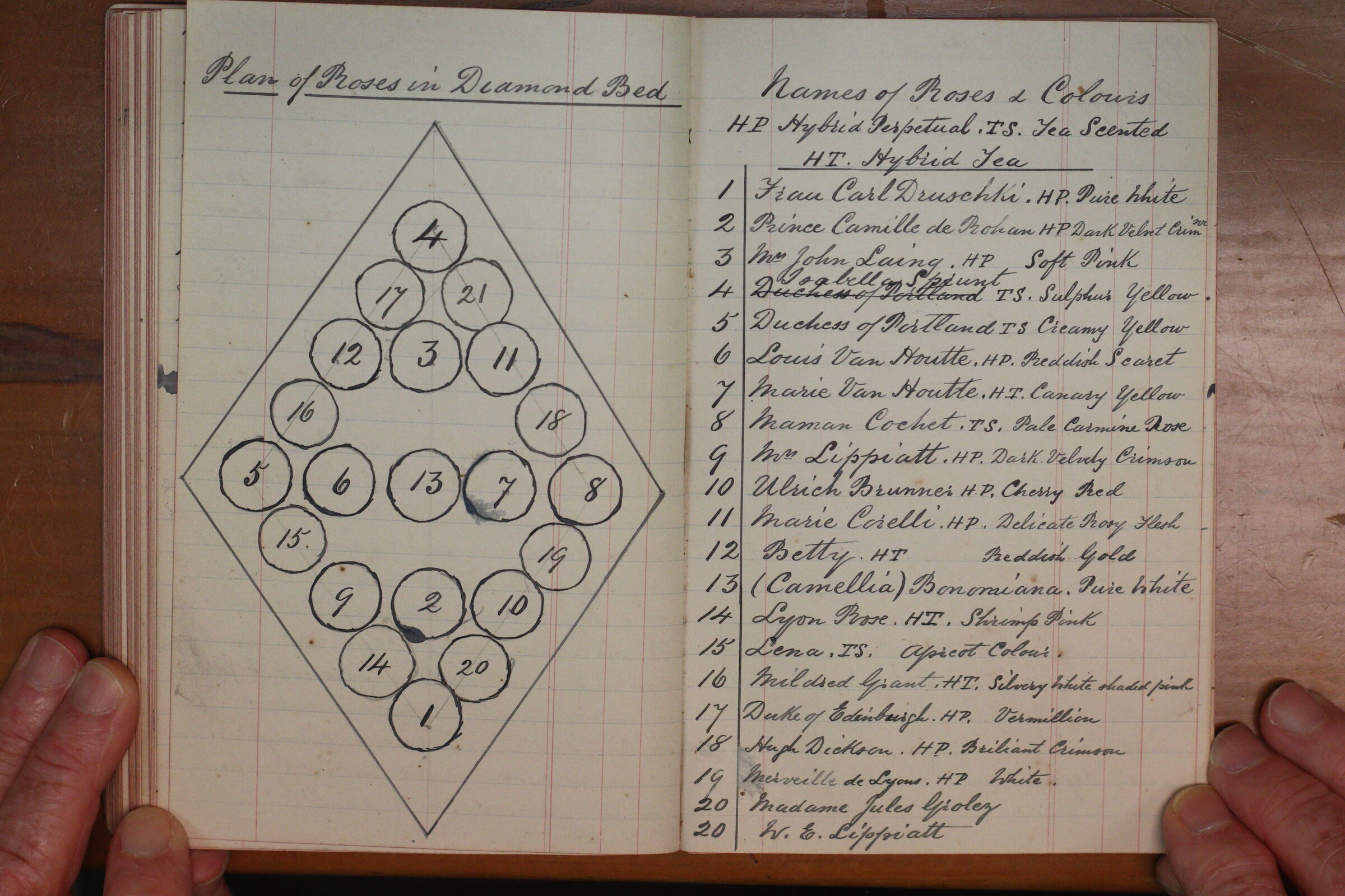 Original CS Clarke diary page