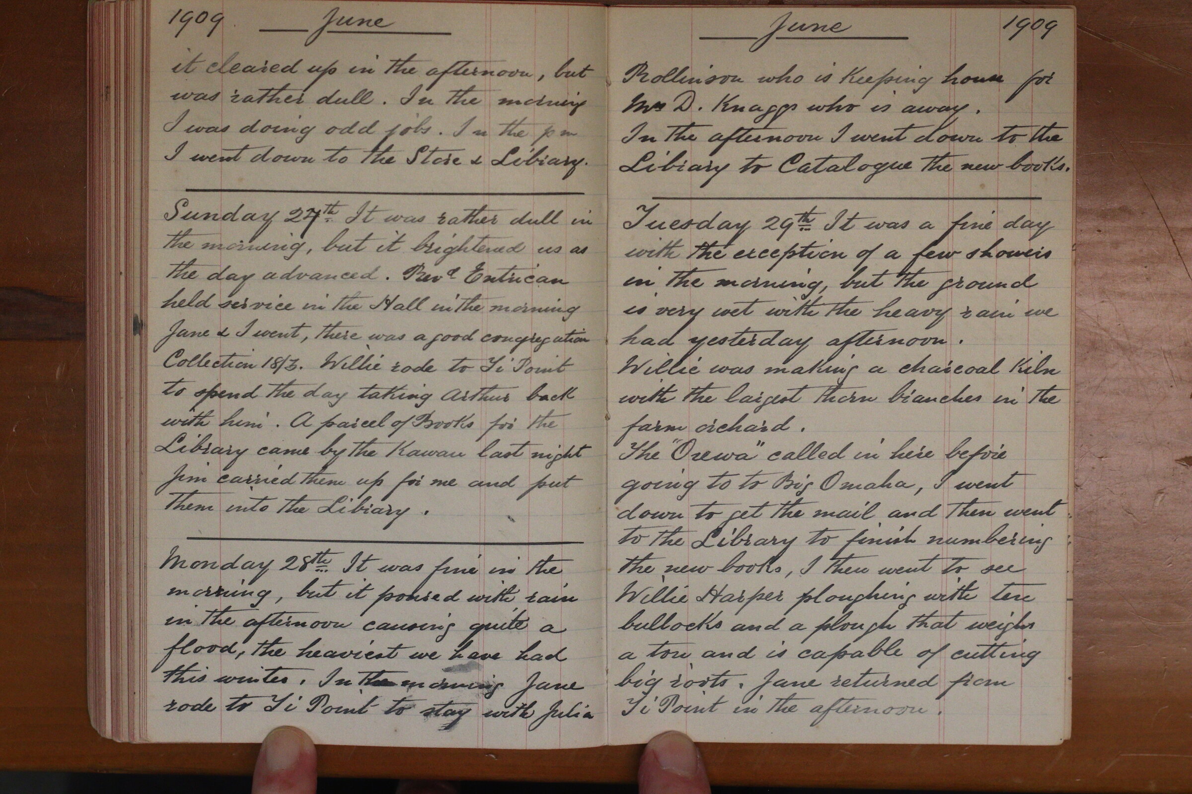 Original CS Clarke diary page