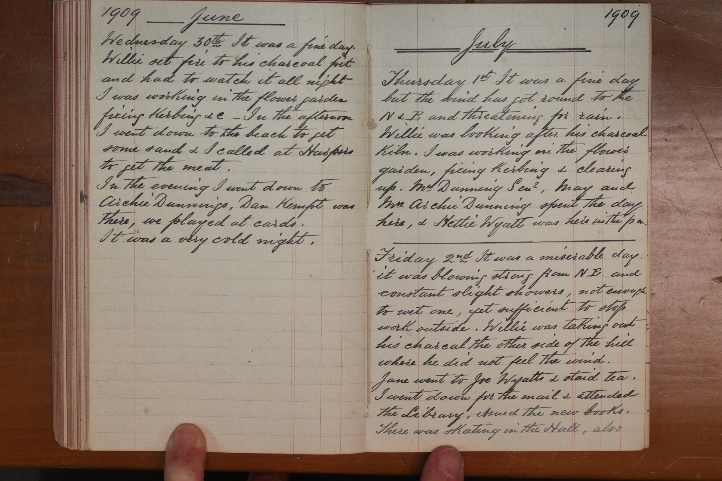 Original CS Clarke diary page