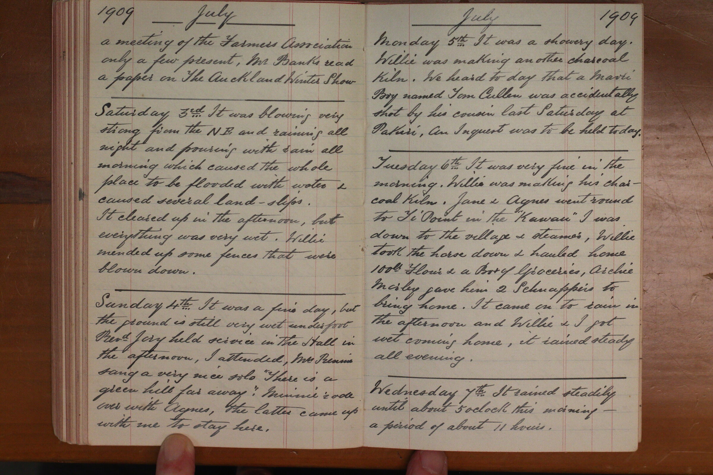 Original CS Clarke diary page