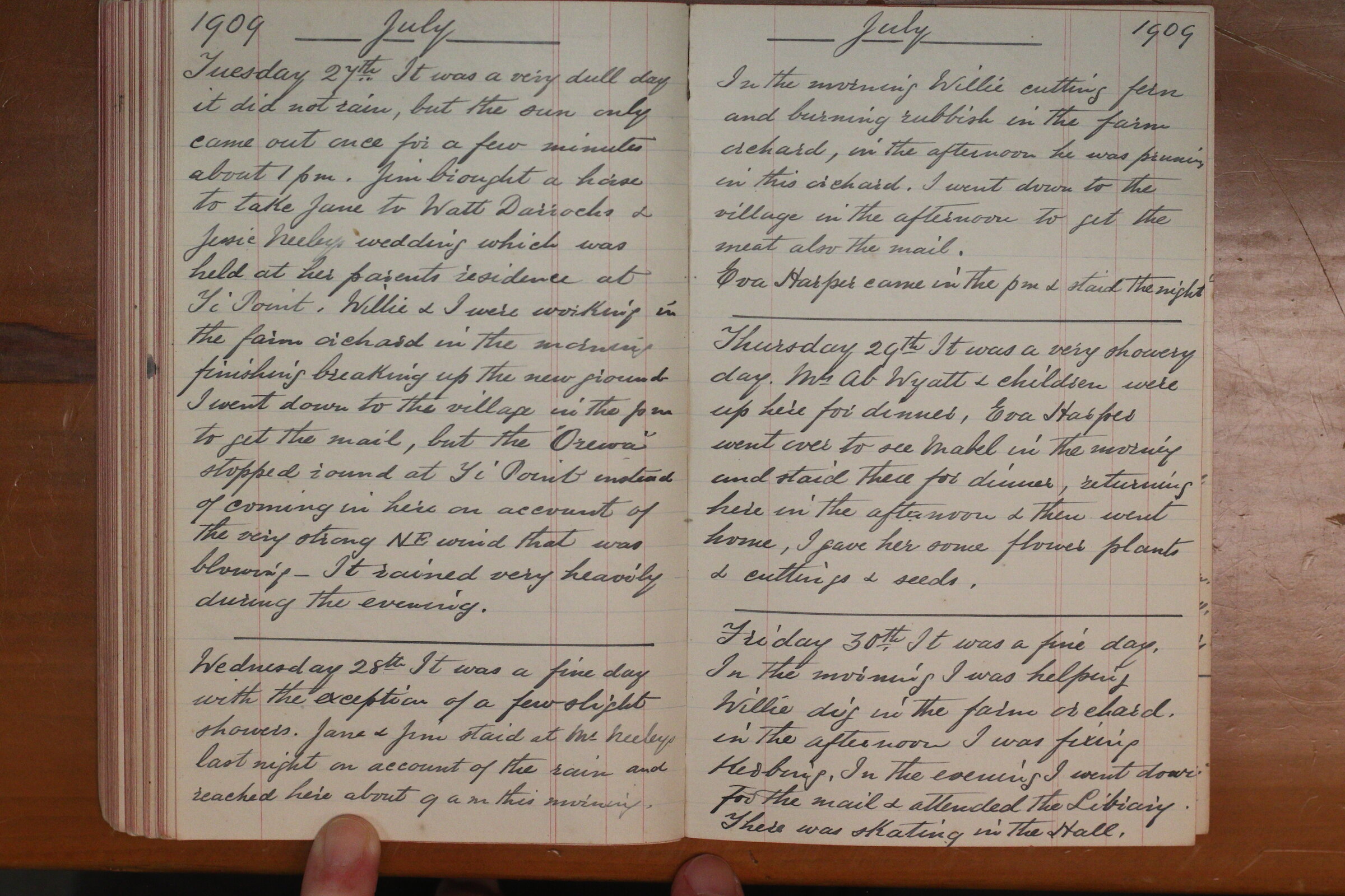 Original CS Clarke diary page