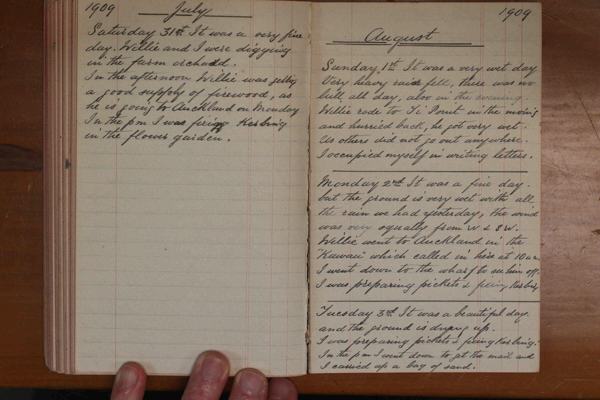 Original CS Clarke diary page