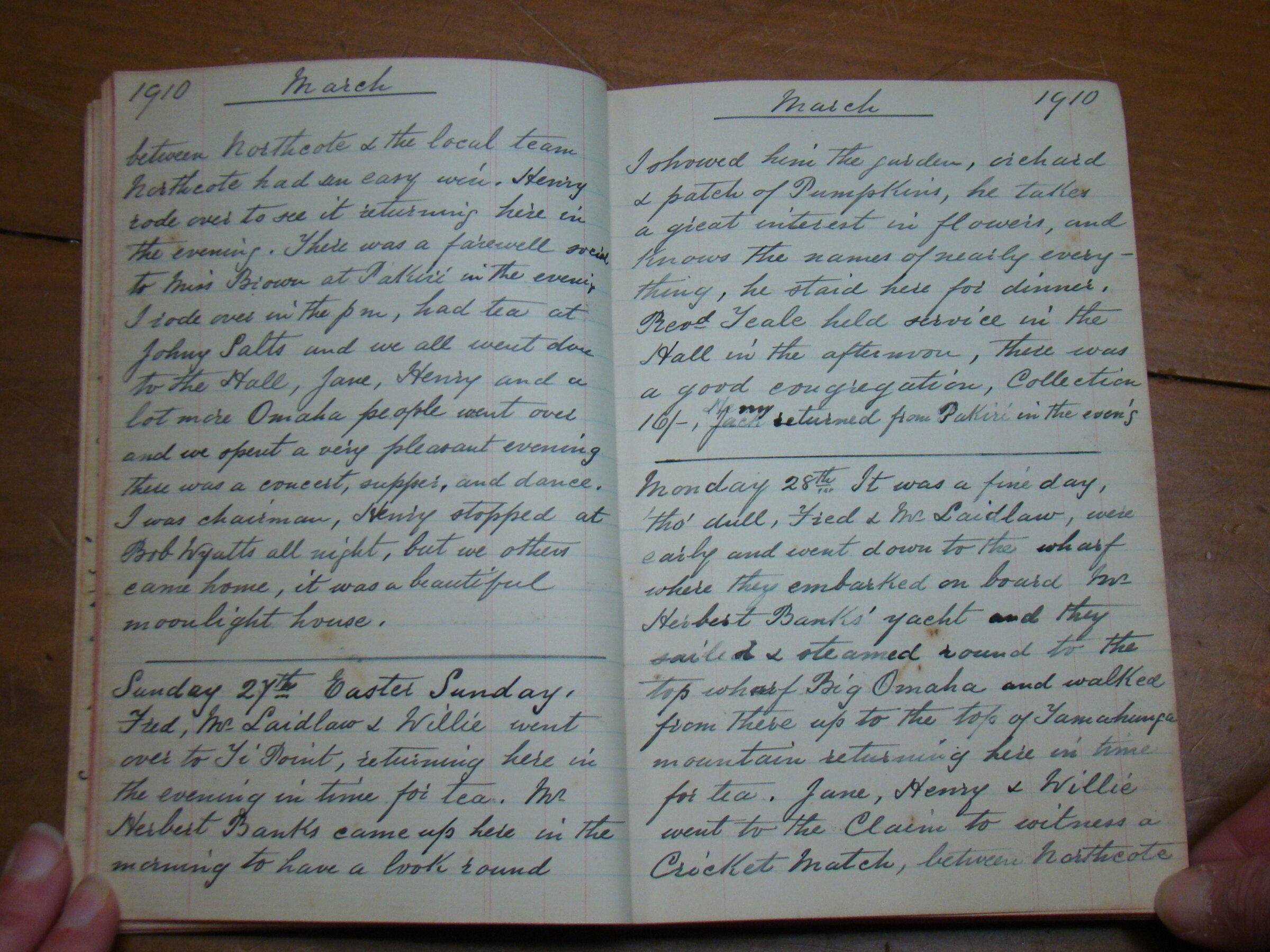 Original CS Clarke diary page