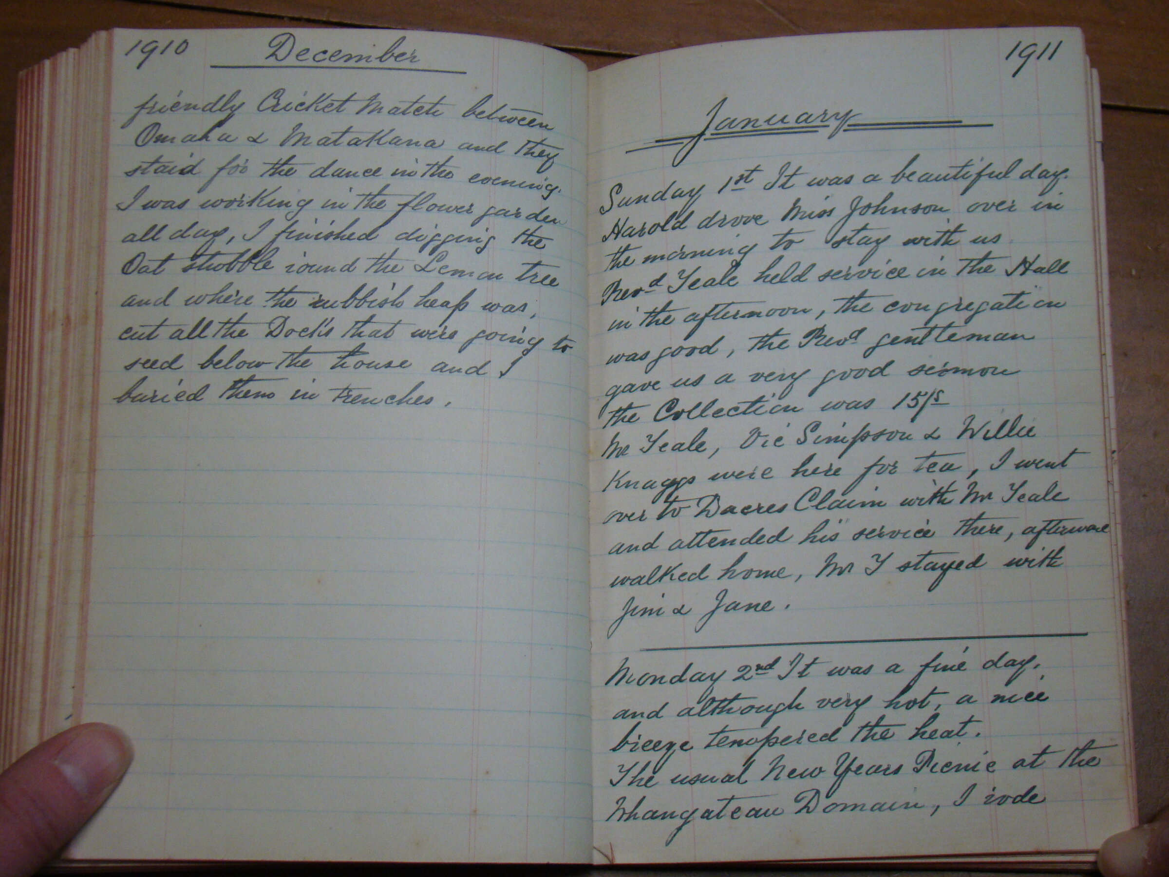 Original CS Clarke diary page