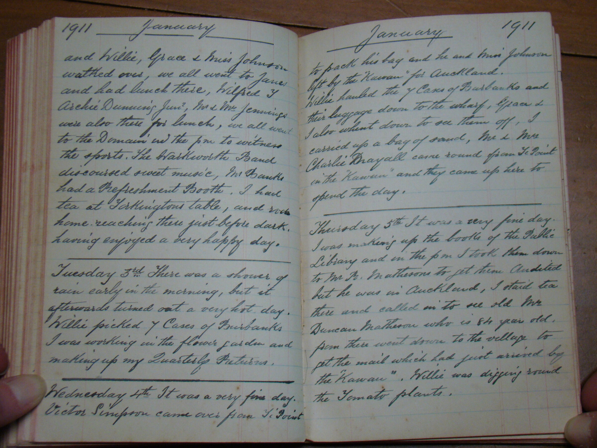 Original CS Clarke diary page