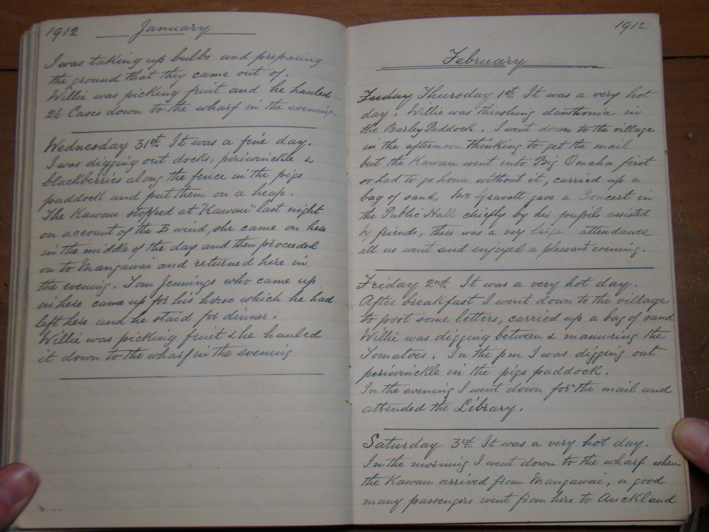 Original CS Clarke diary page