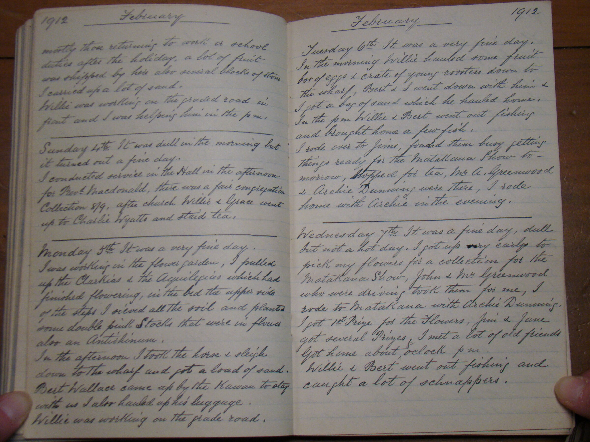 Original CS Clarke diary page