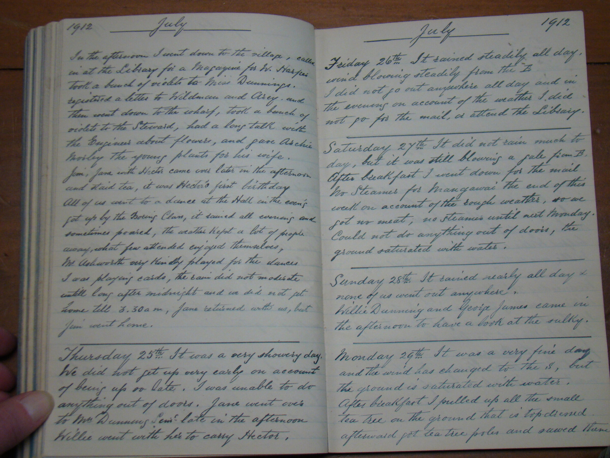 Original CS Clarke diary page