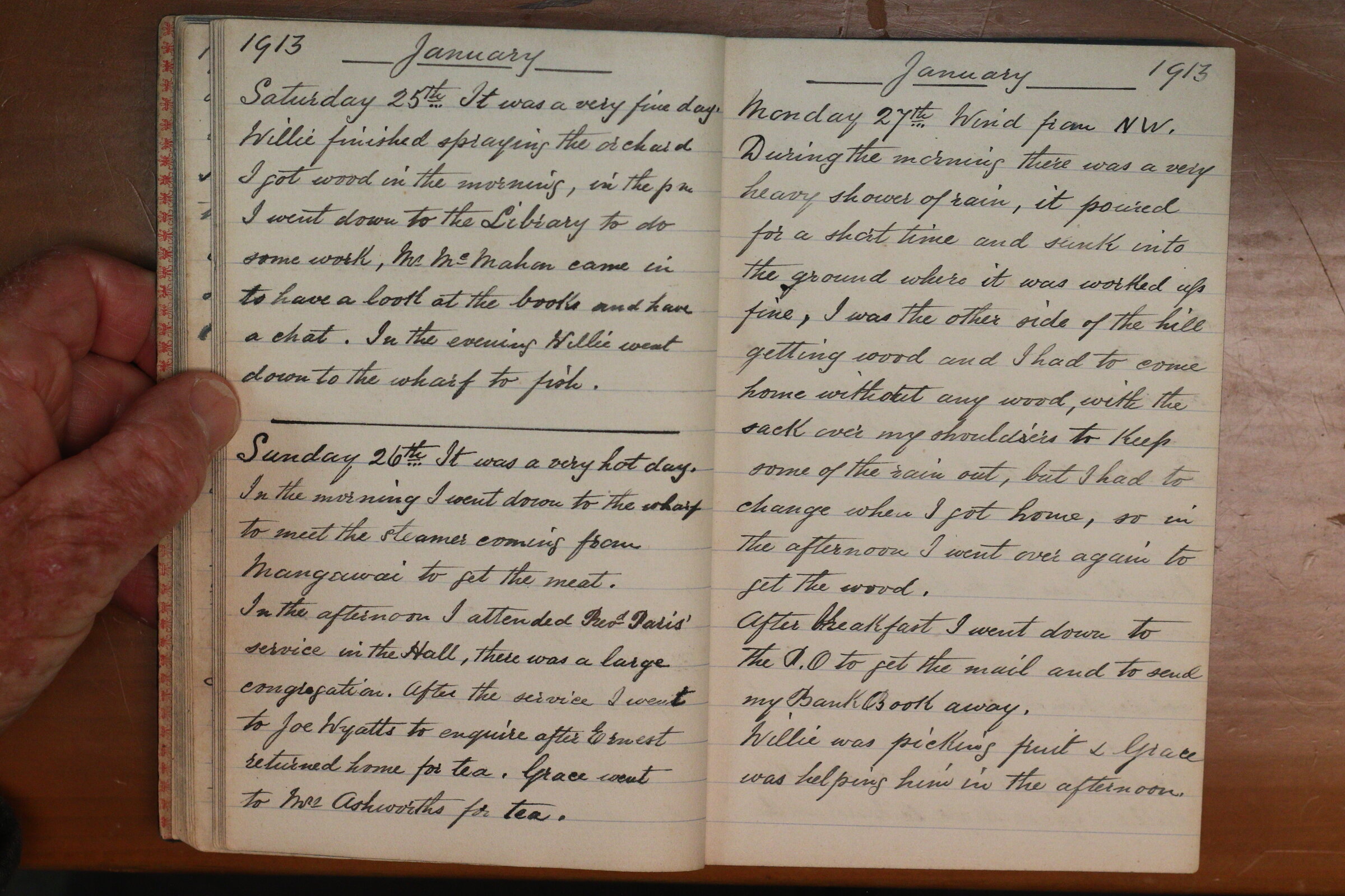 Original CS Clarke diary page