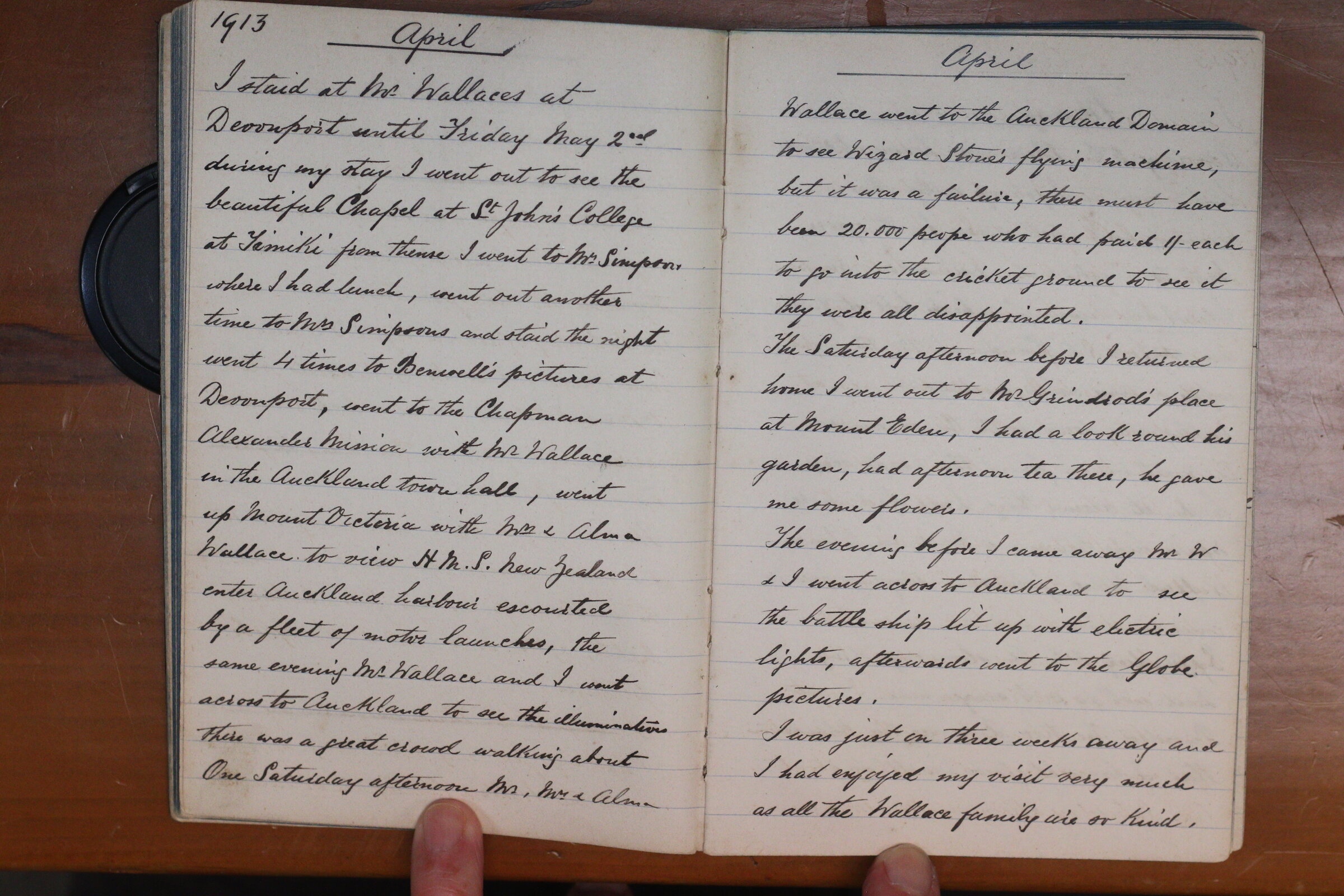 Original CS Clarke diary page