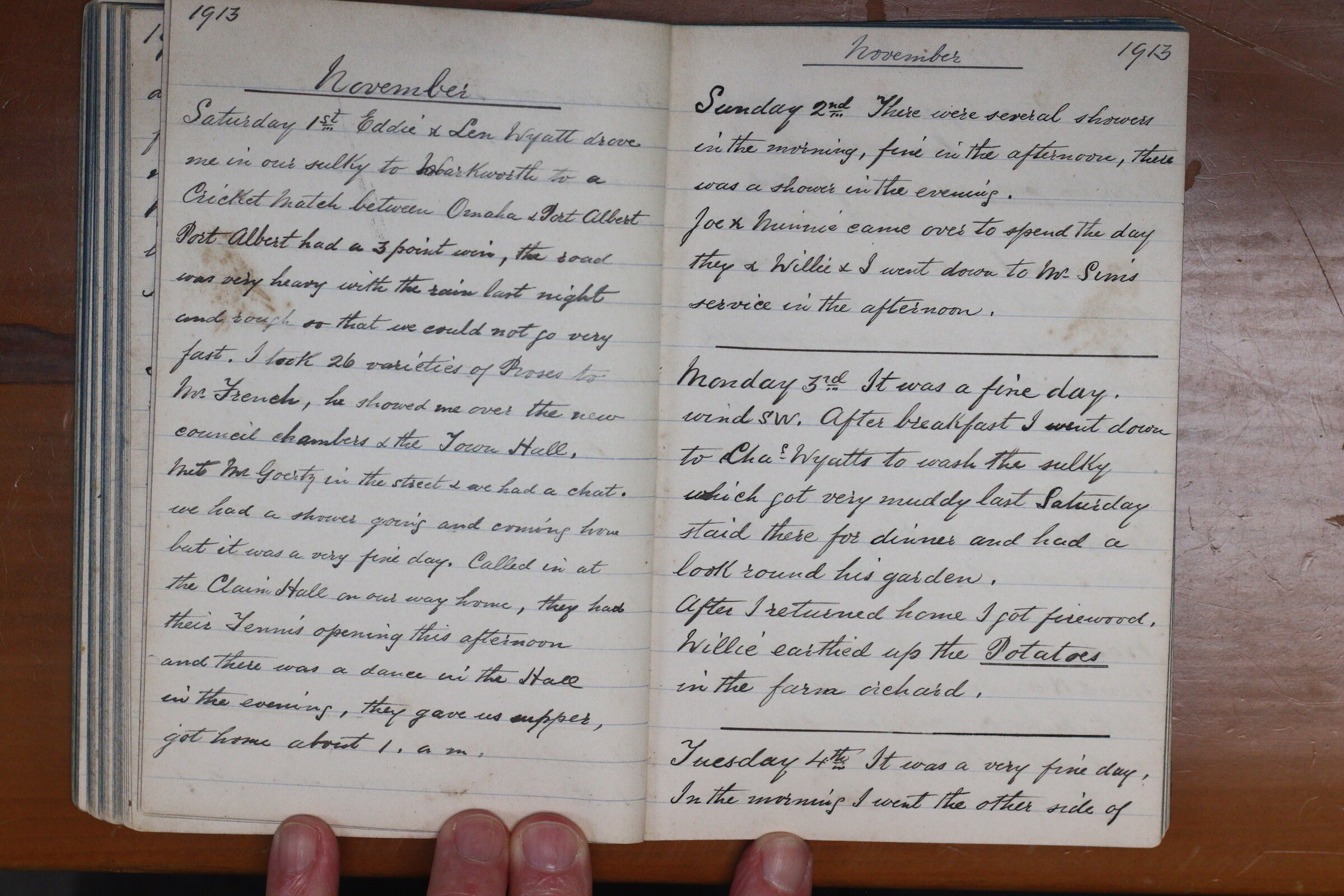 Original CS Clarke diary page