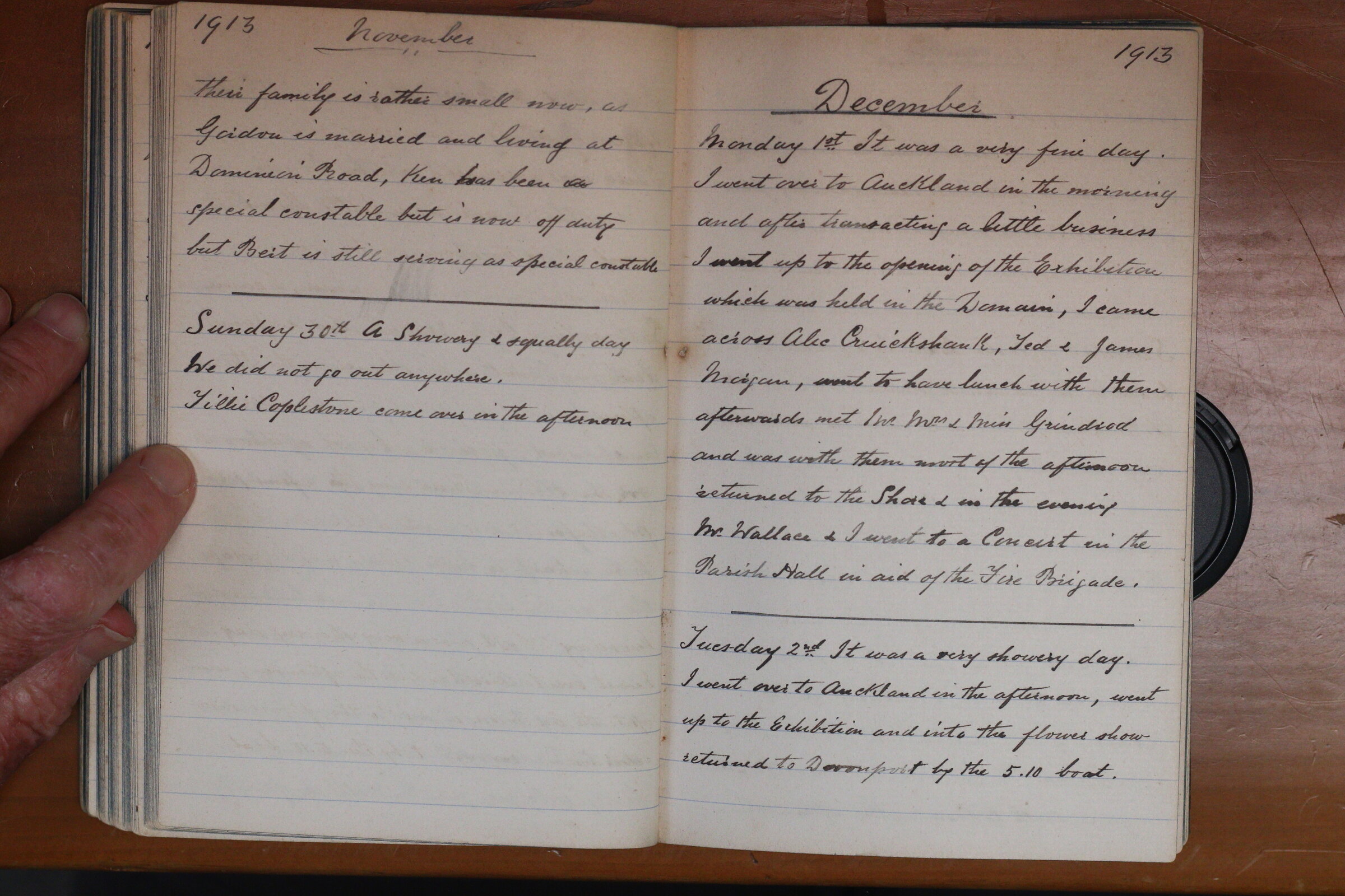 Original CS Clarke diary page