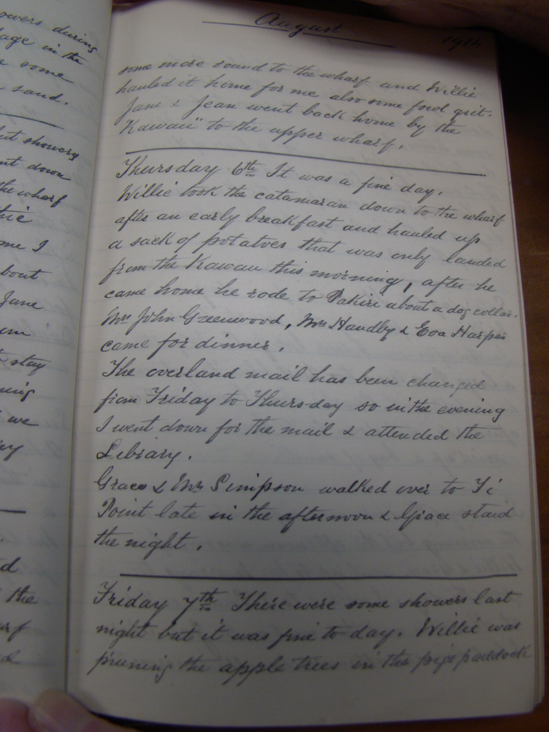 Original CS Clarke diary page