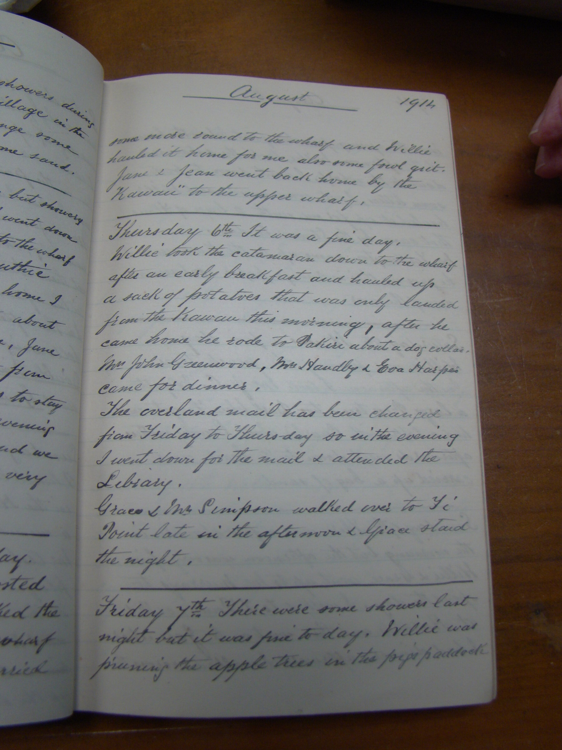 Original CS Clarke diary page