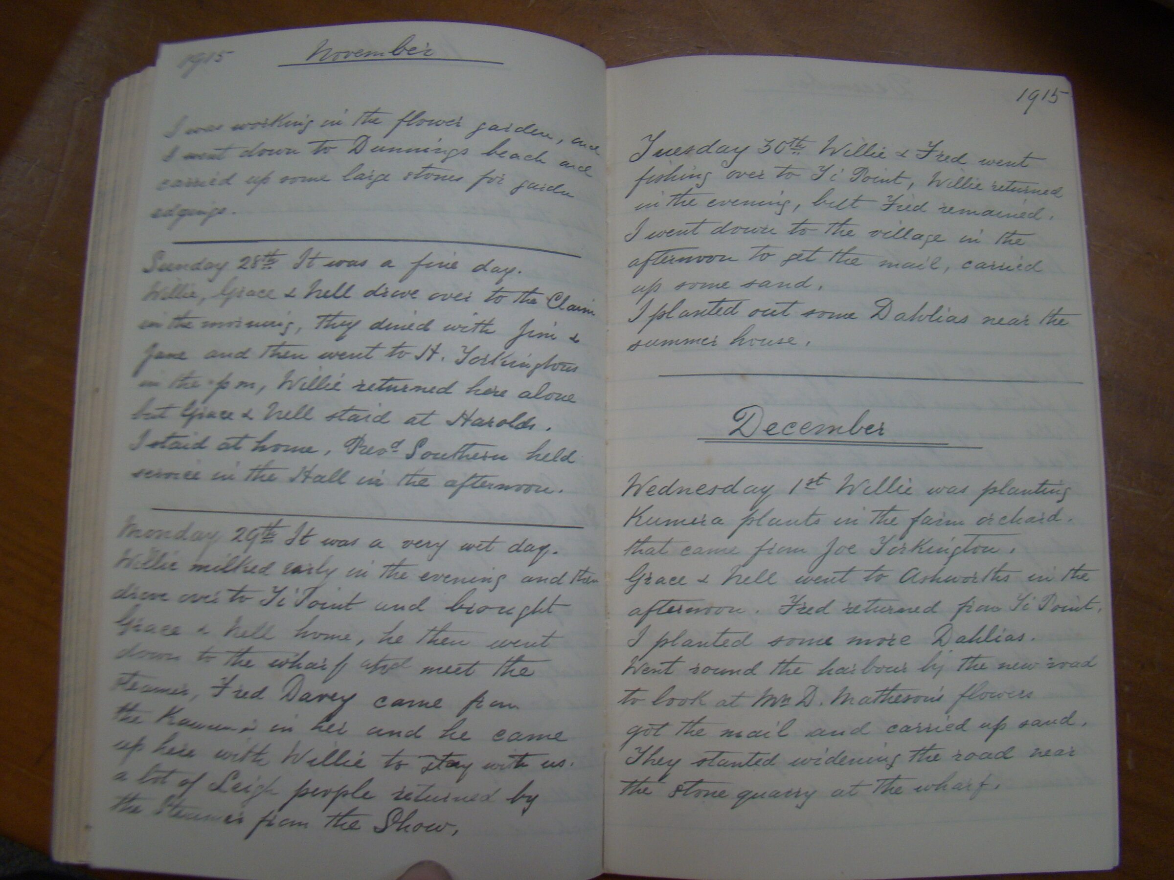 Original CS Clarke diary page