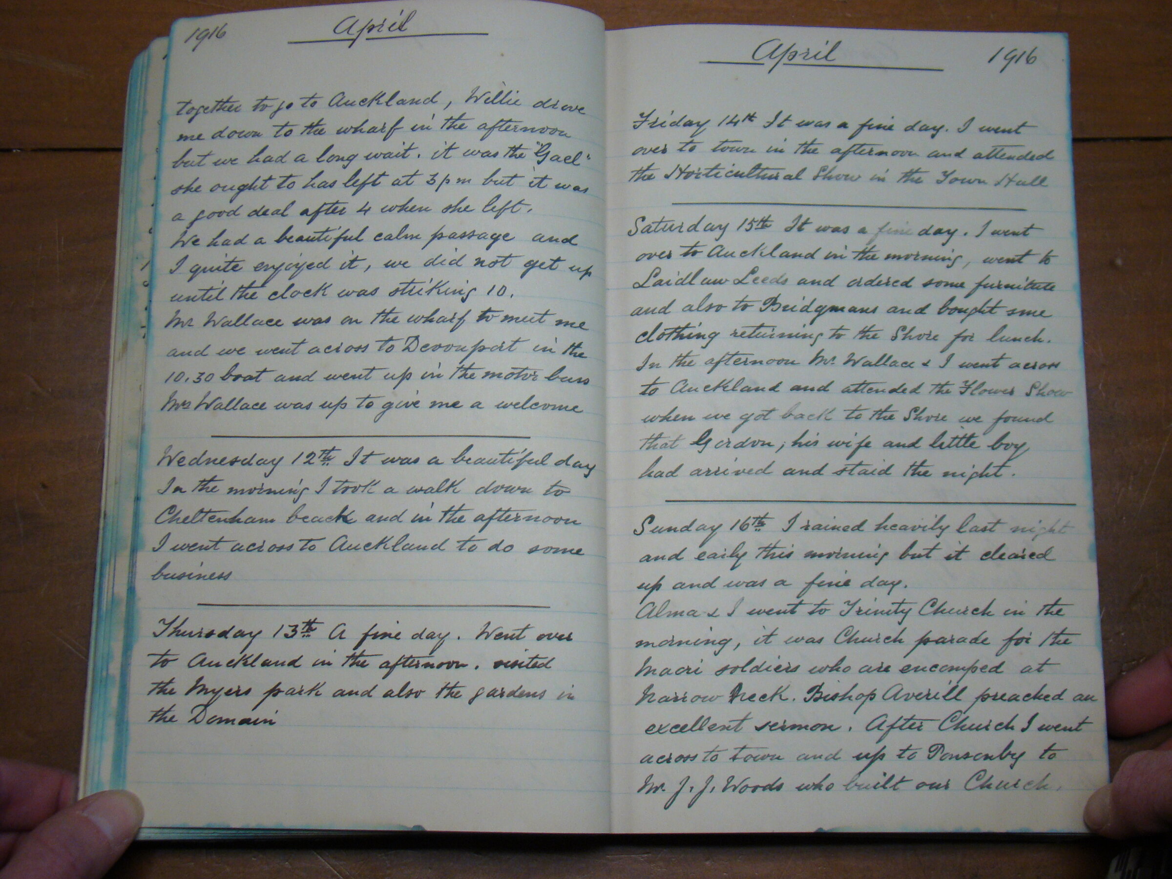 Original CS Clarke diary page