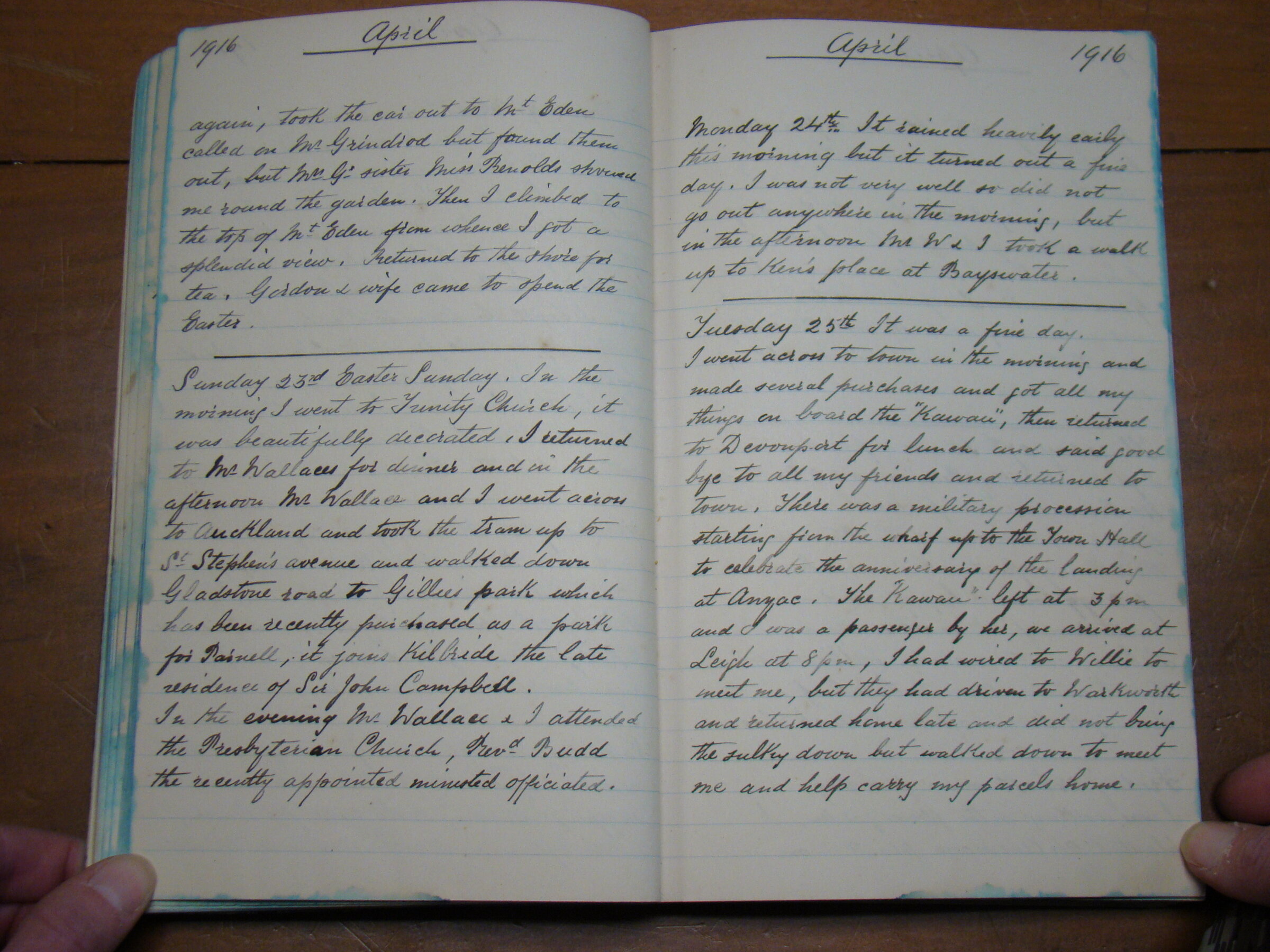 Original CS Clarke diary page