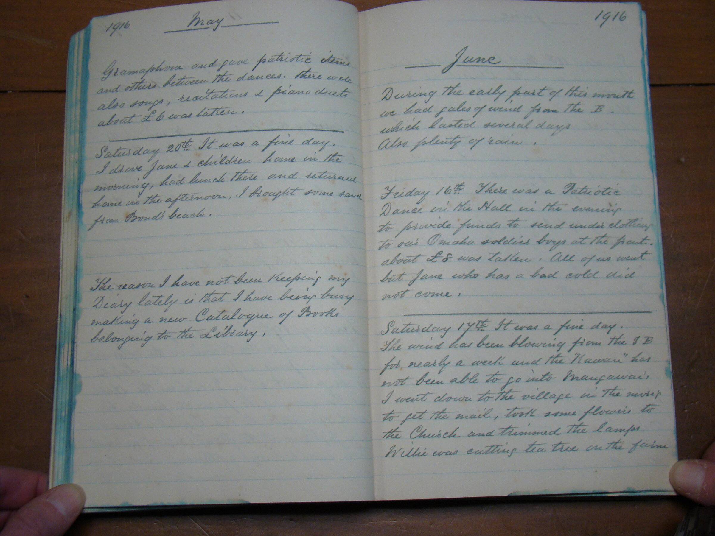 Original CS Clarke diary page
