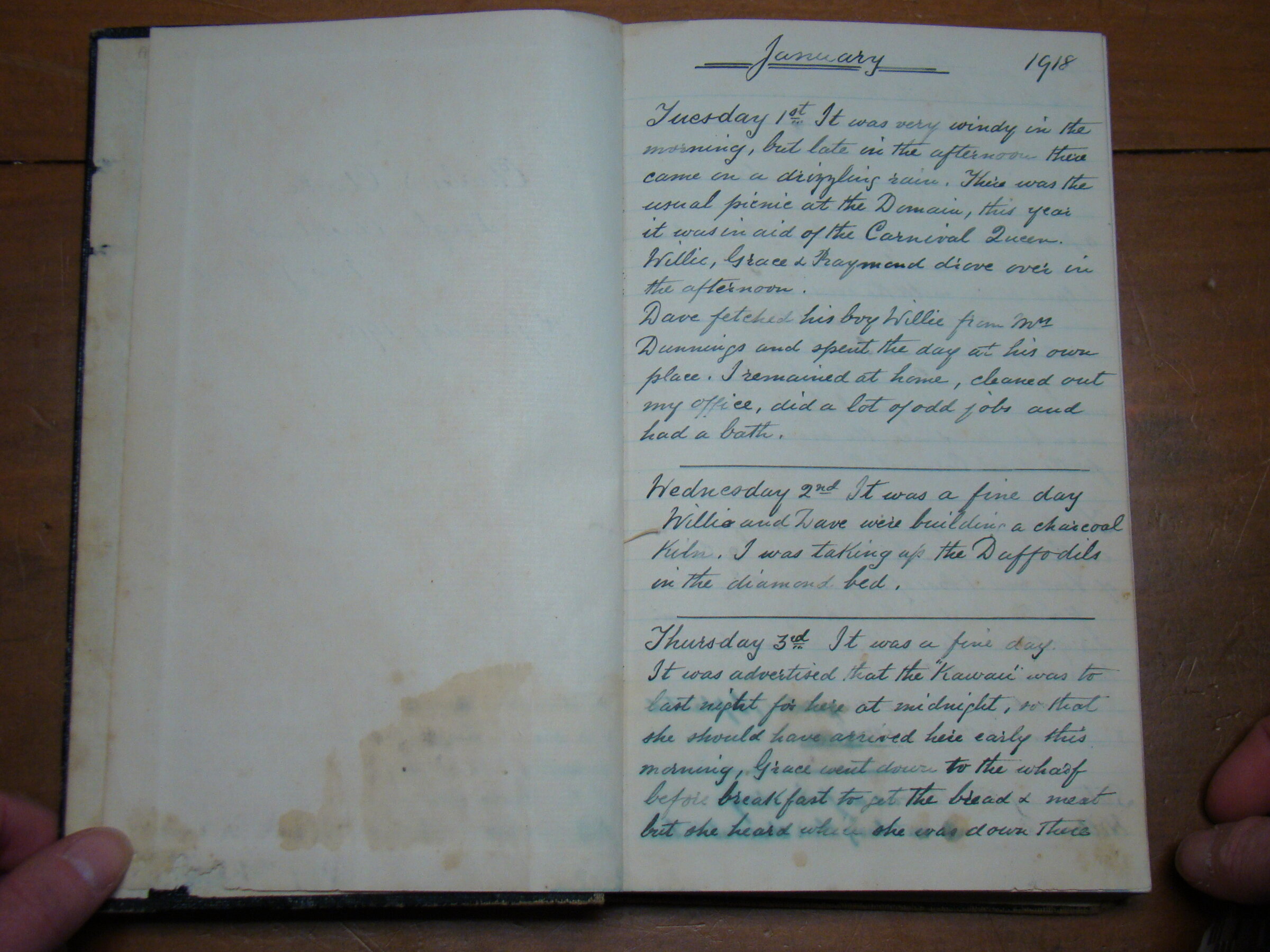 Original CS Clarke diary page
