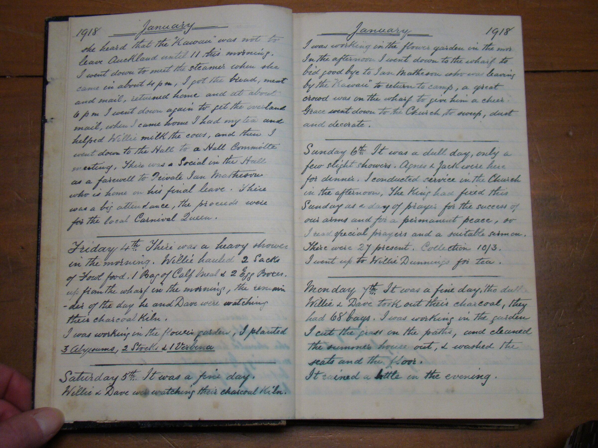 Original CS Clarke diary page