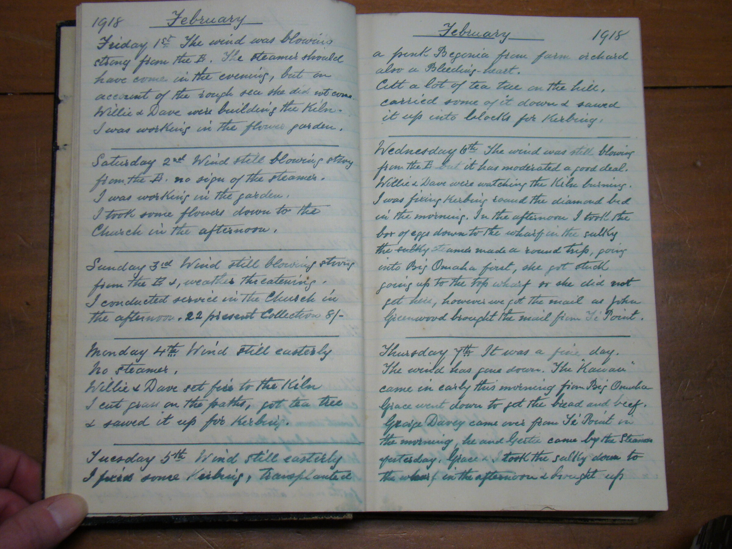 Original CS Clarke diary page