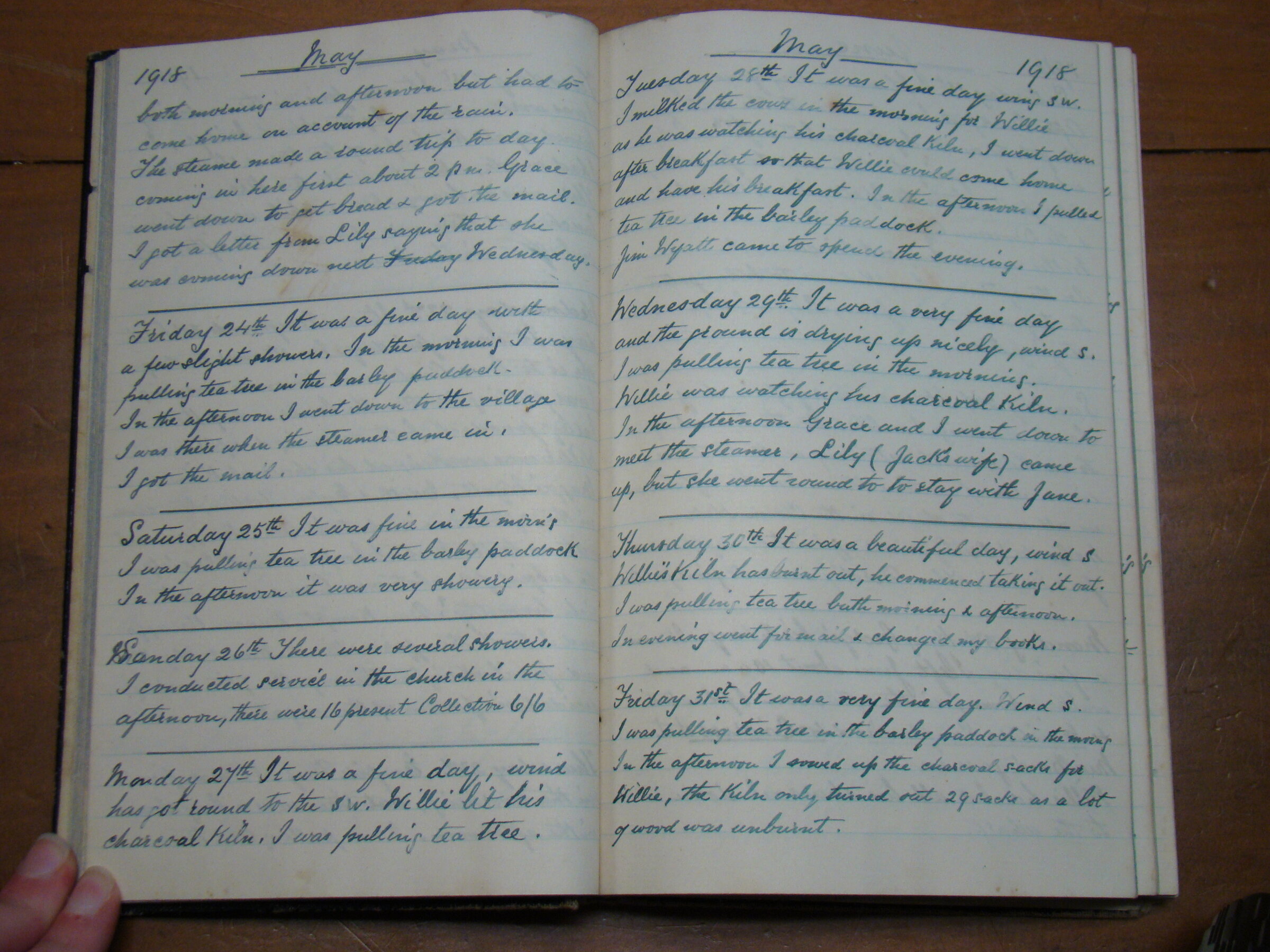 Original CS Clarke diary page