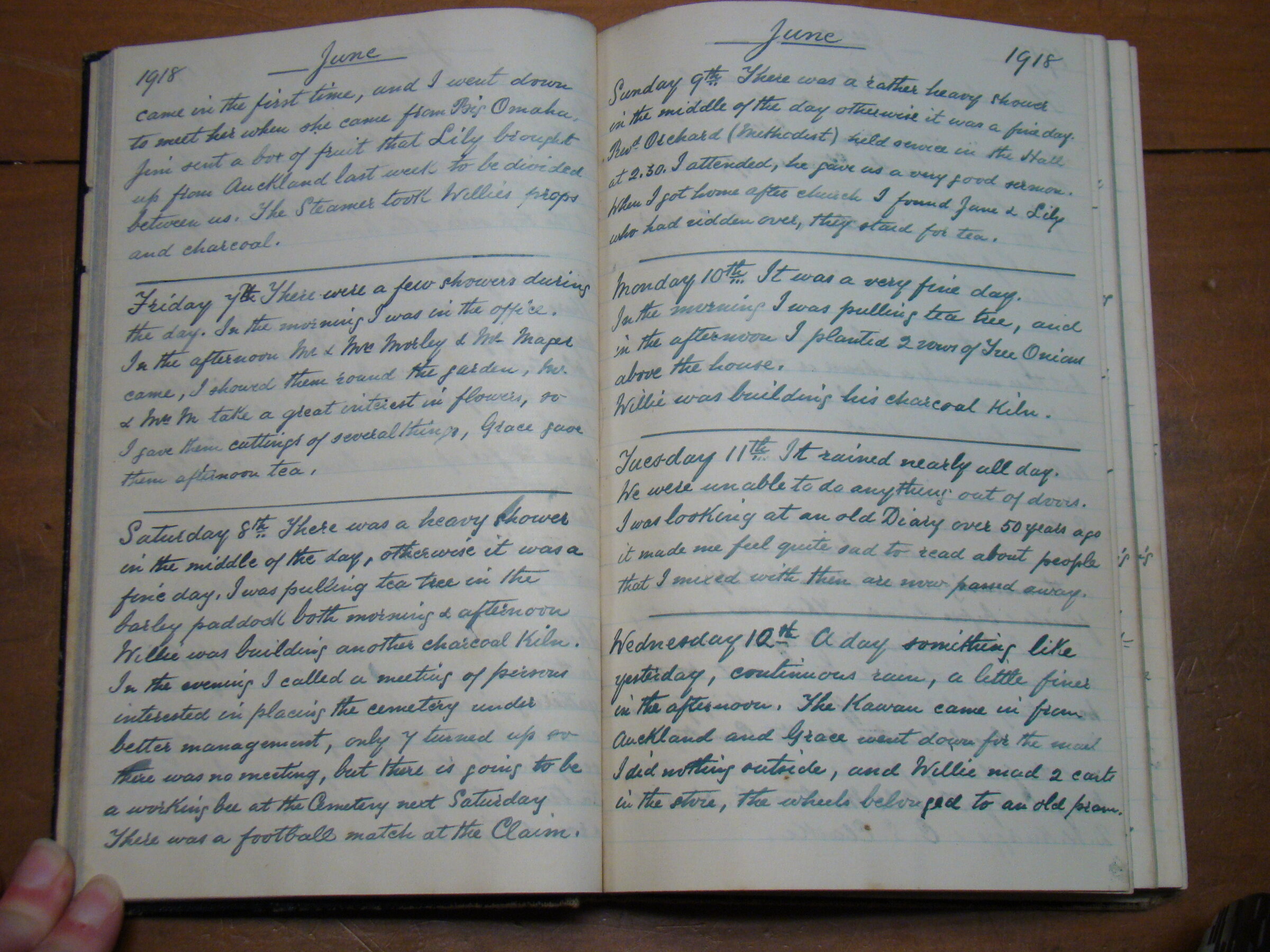 Original CS Clarke diary page