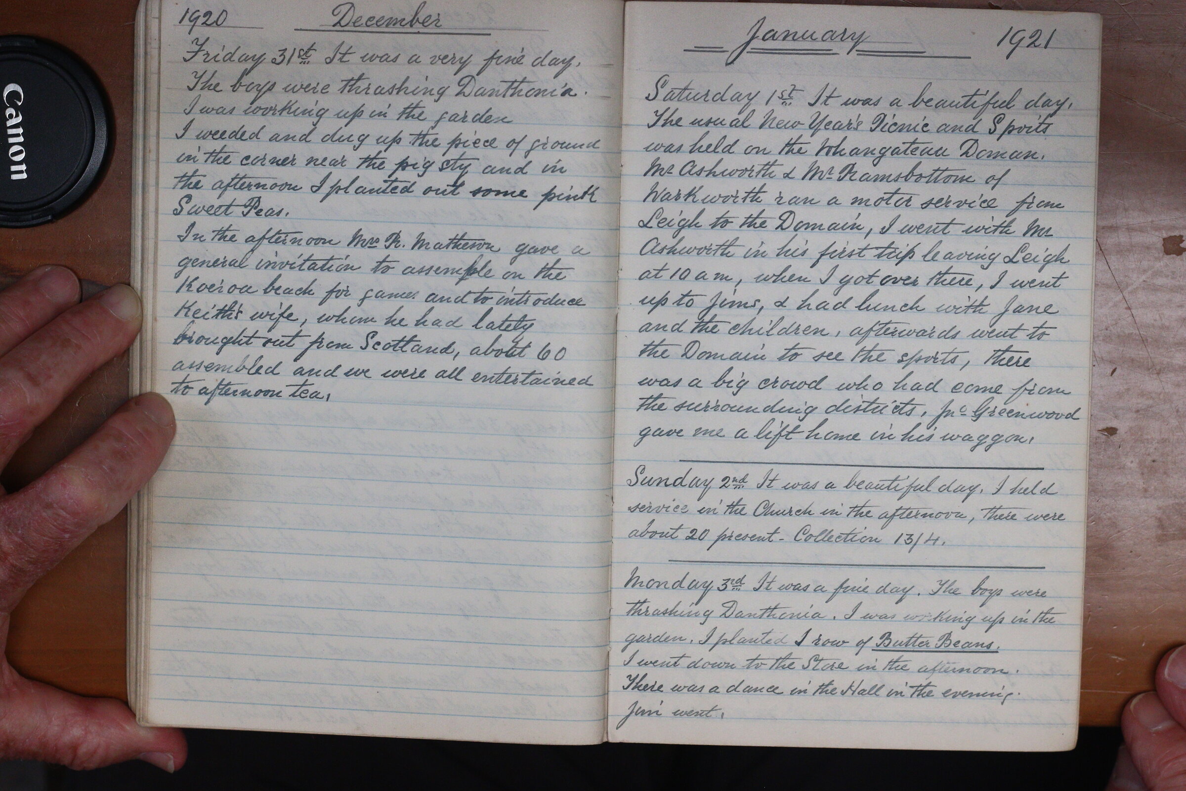 Original CS Clarke diary page