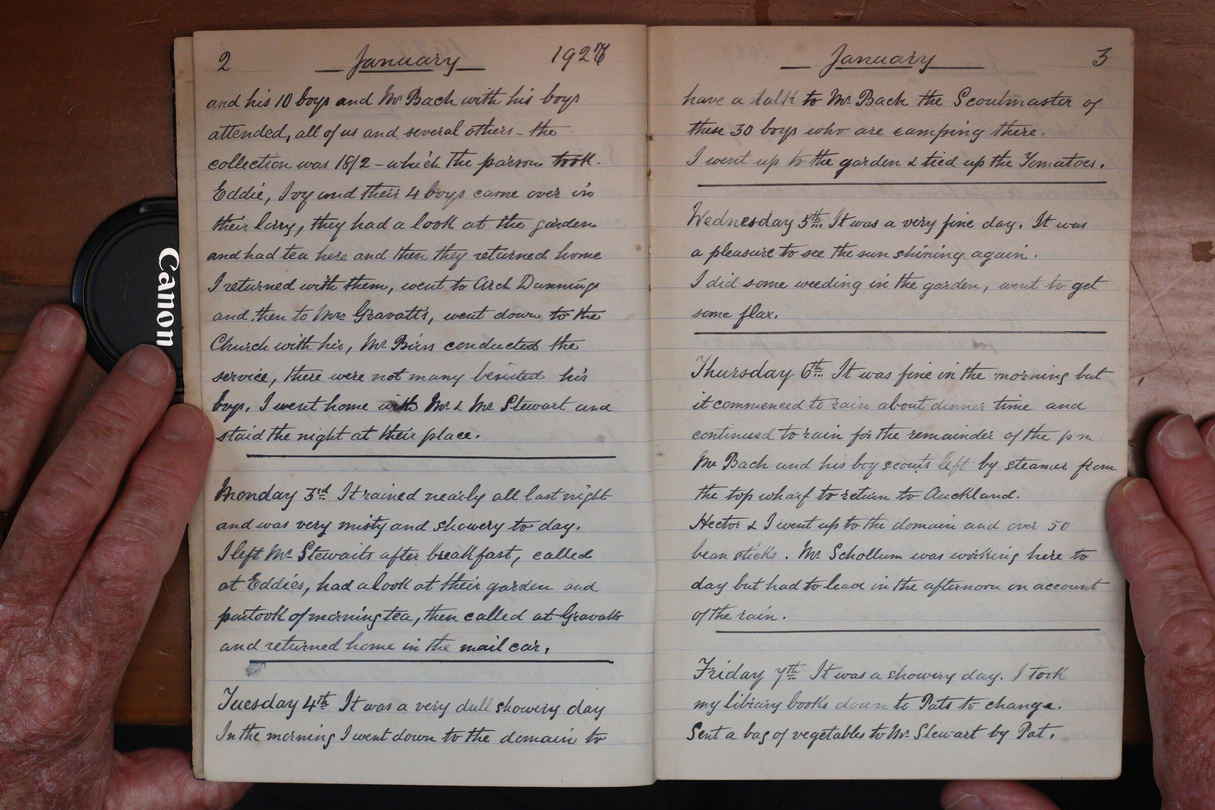 Original CS Clarke diary page