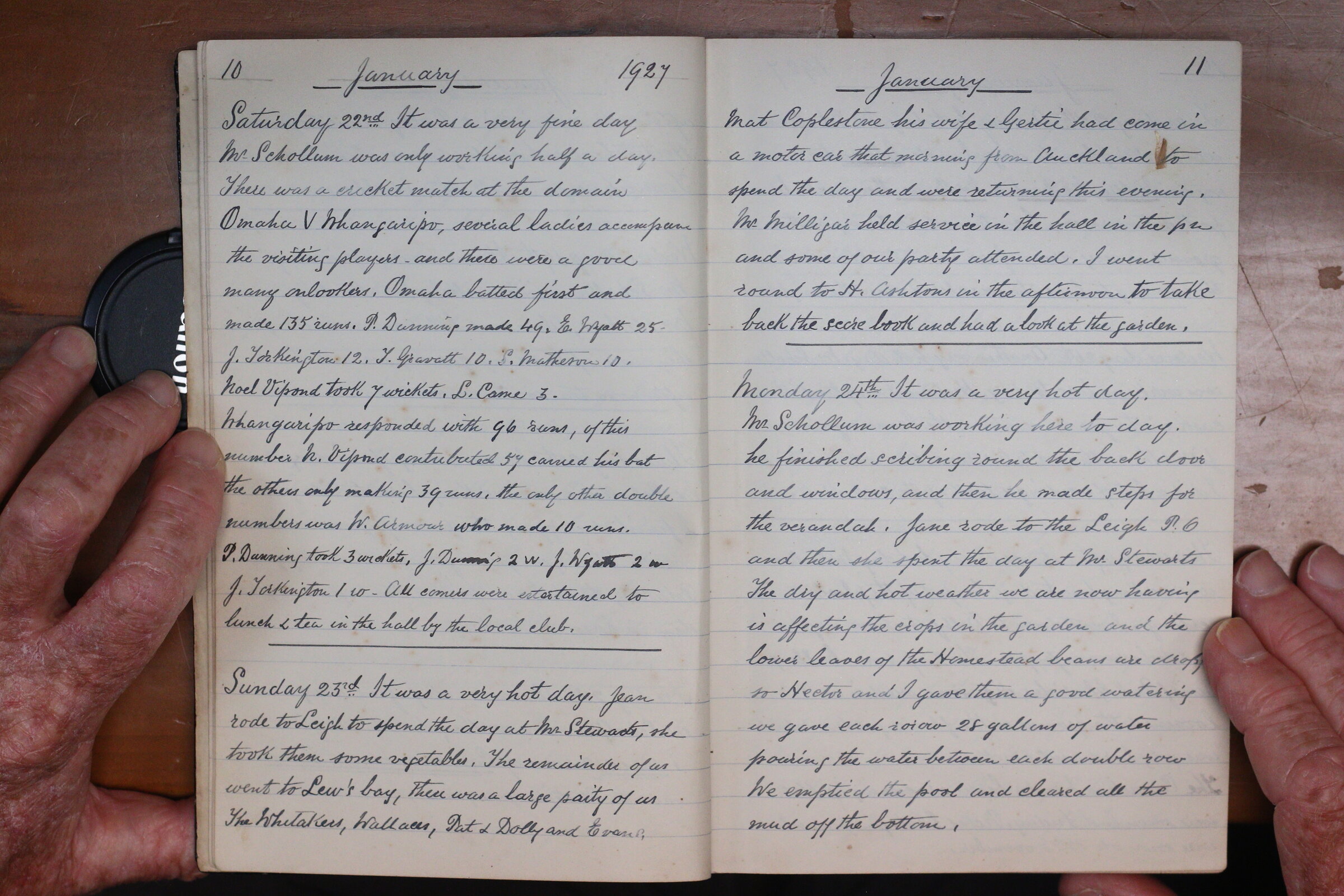 Original CS Clarke diary page