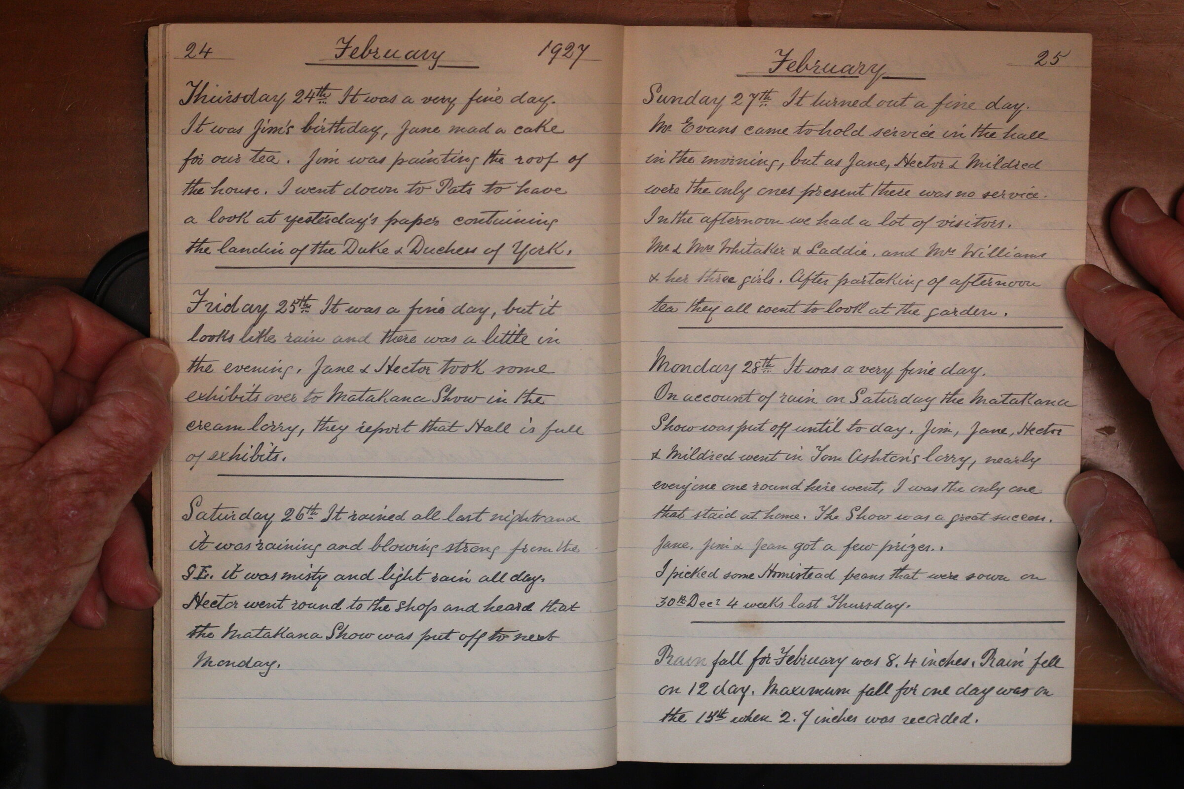 Original CS Clarke diary page