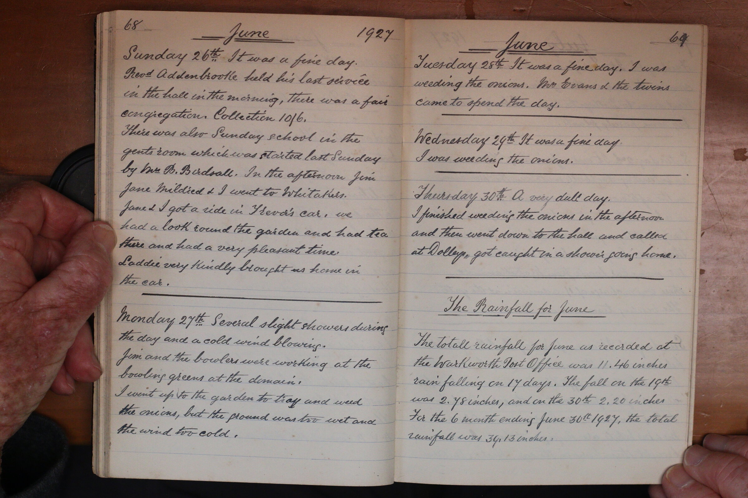 Original CS Clarke diary page