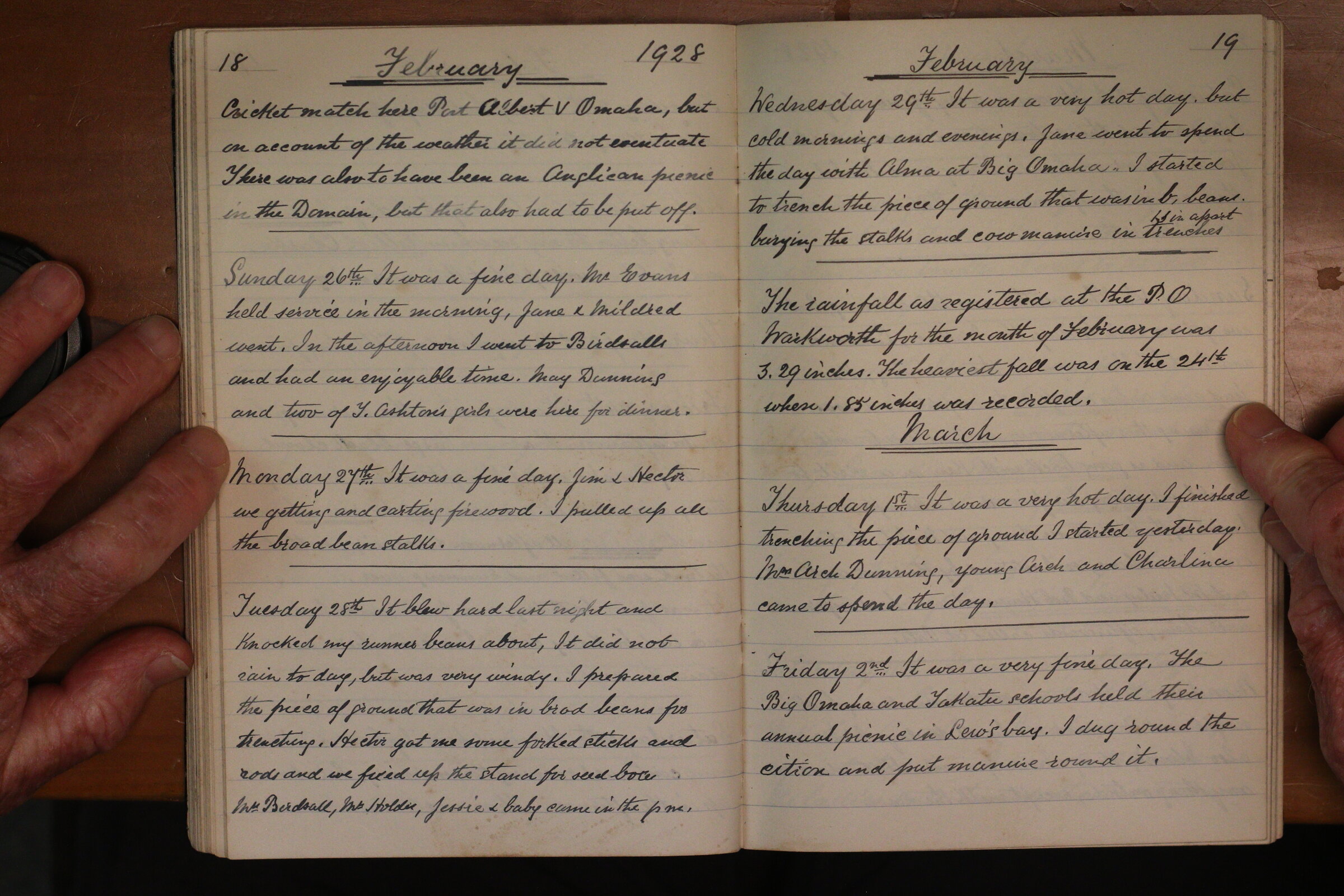 Original CS Clarke diary page