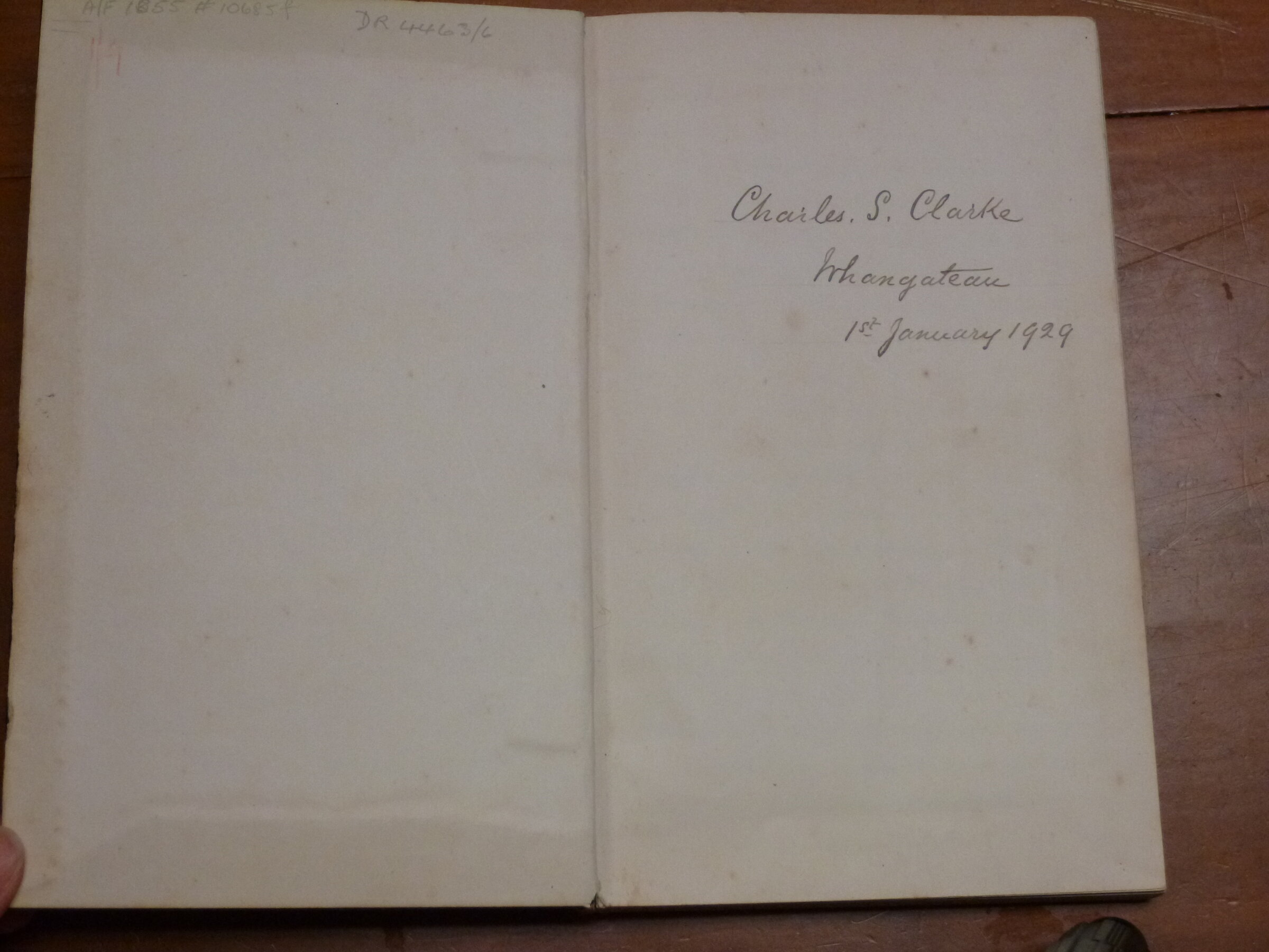Original CS Clarke diary page